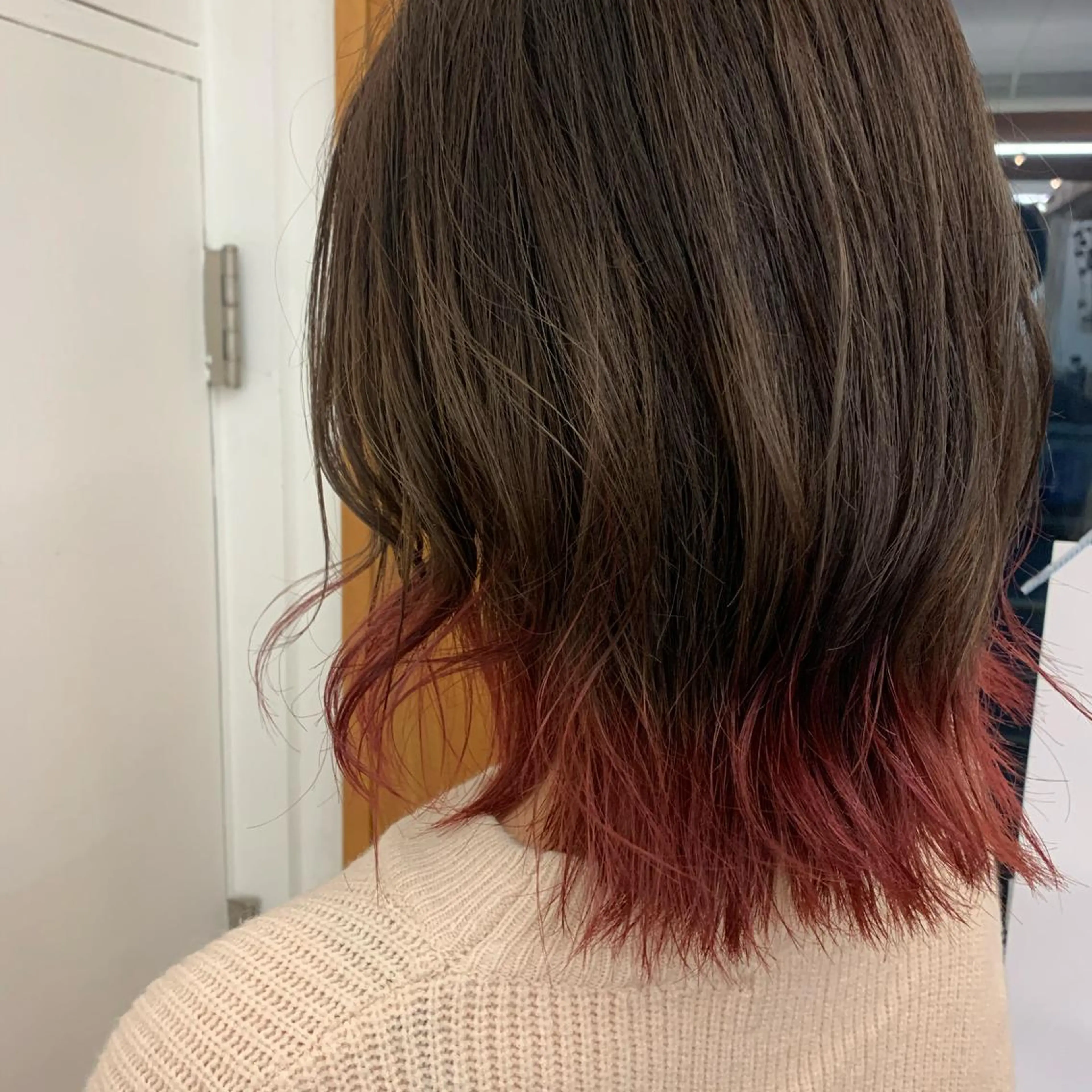 ミディアム 艶髪color💎髪 質改善ストレート大吉のヘアスタイル