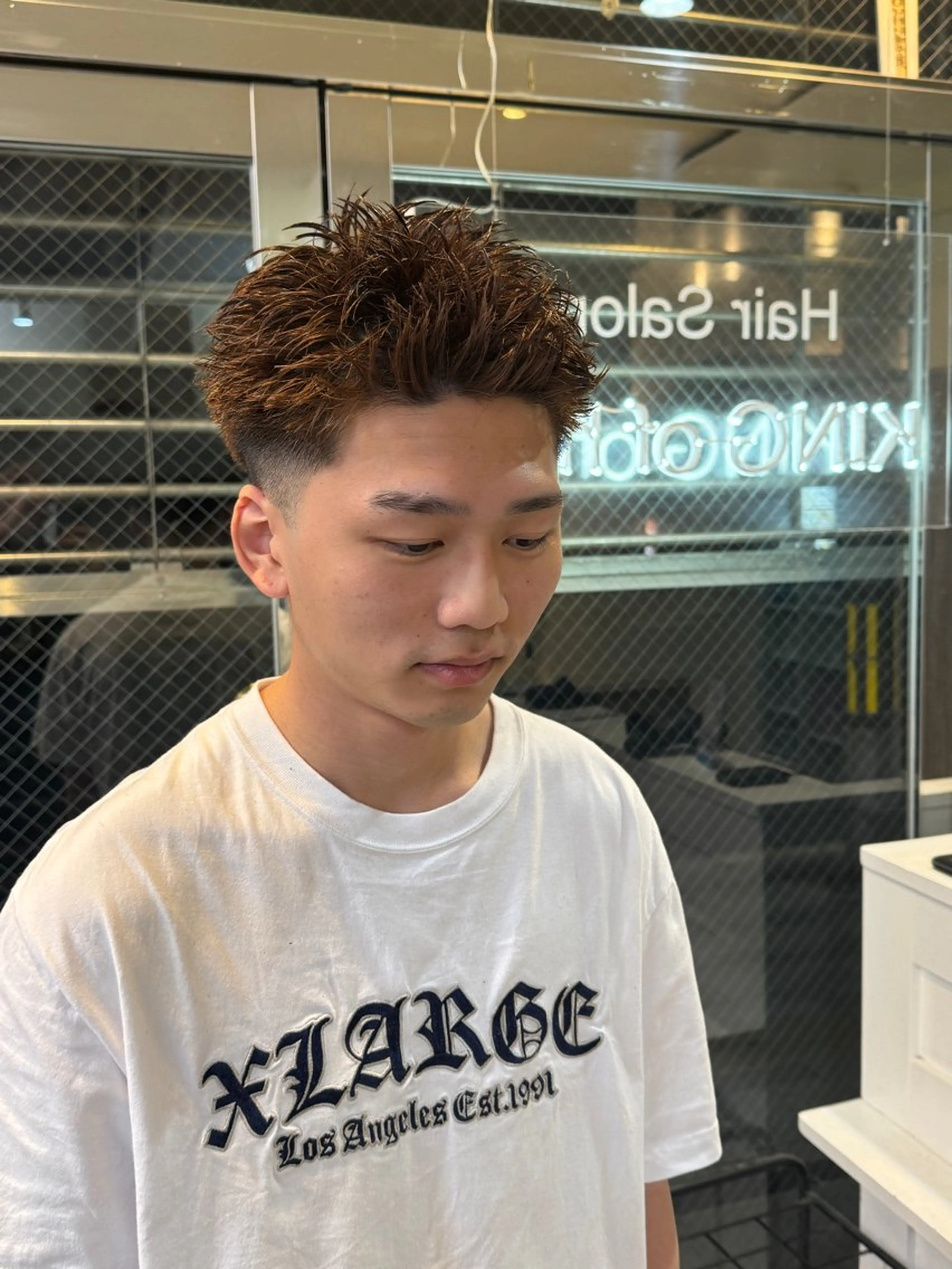 ショート メンズ パーマ／京都駅 ／メンズ/藤井　翔のヘアスタイル