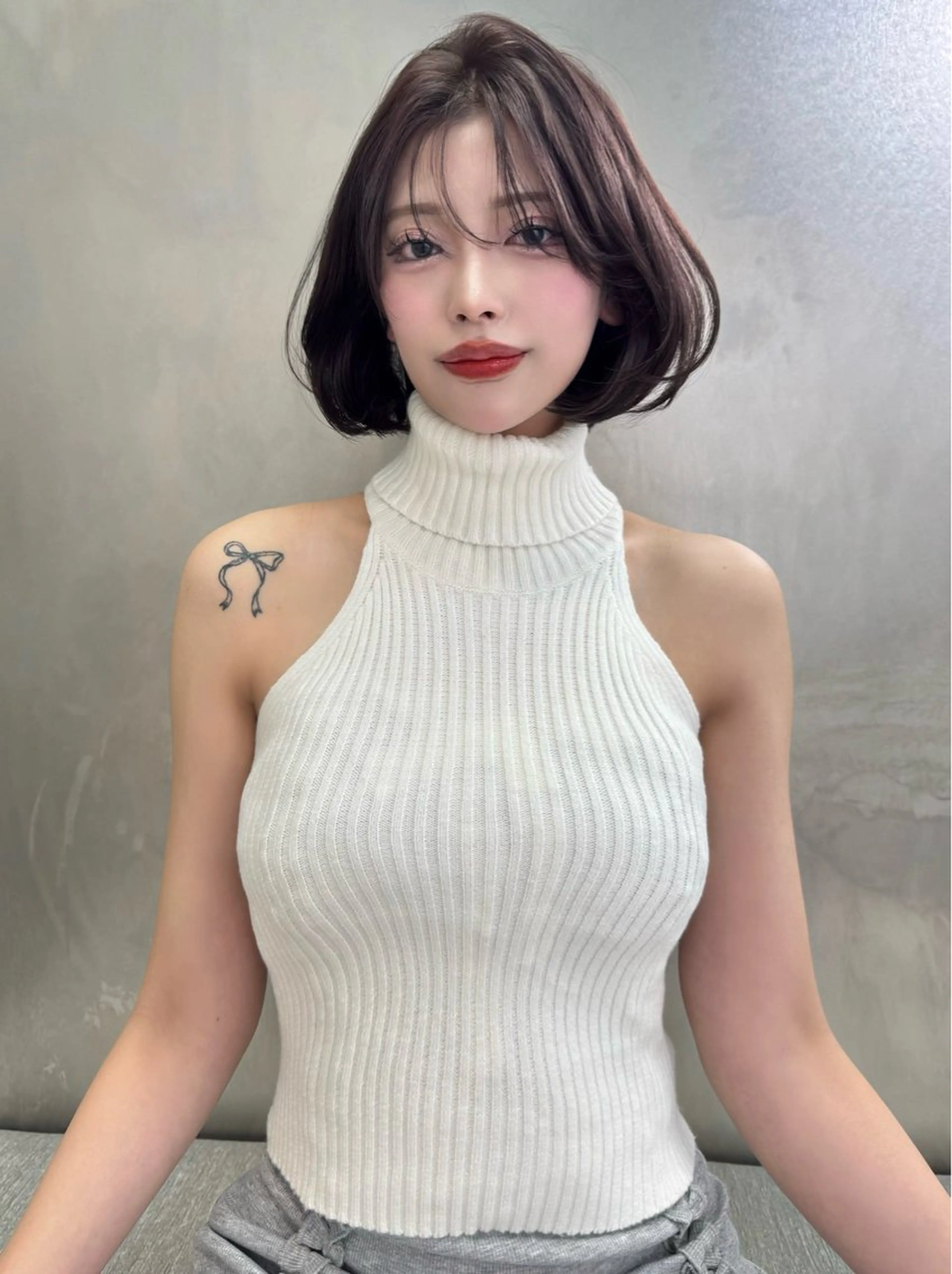 ショート ボブ レイヤーカット カット ヘアカラー トリートメント SOYON大宮2号 ボブ/nanamiのヘアスタイル