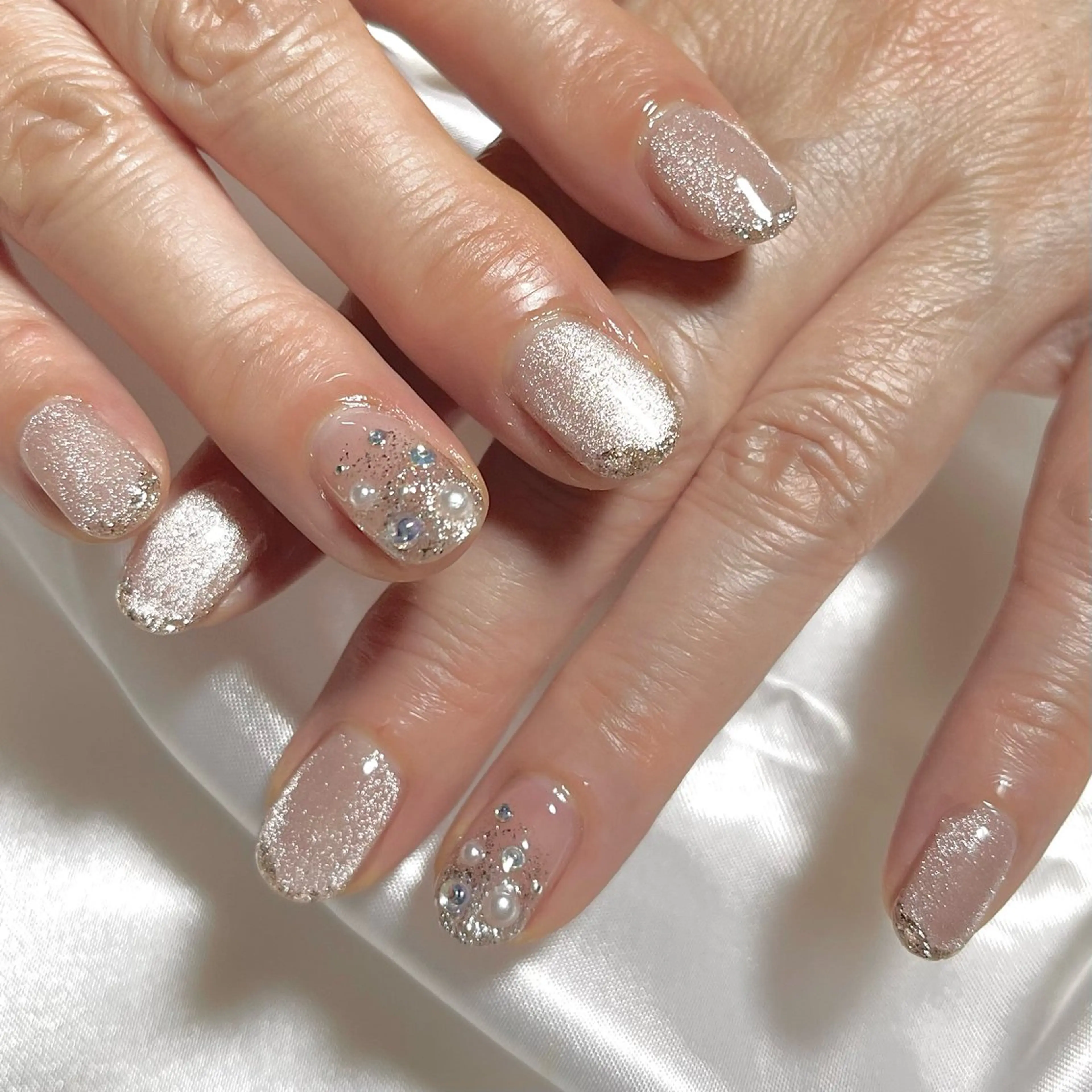 ネイル キラキラネイル マグネットネイル シンプルネイル ハンドネイル COCO  NAIL所属・COCO NAILのネイルデザイン