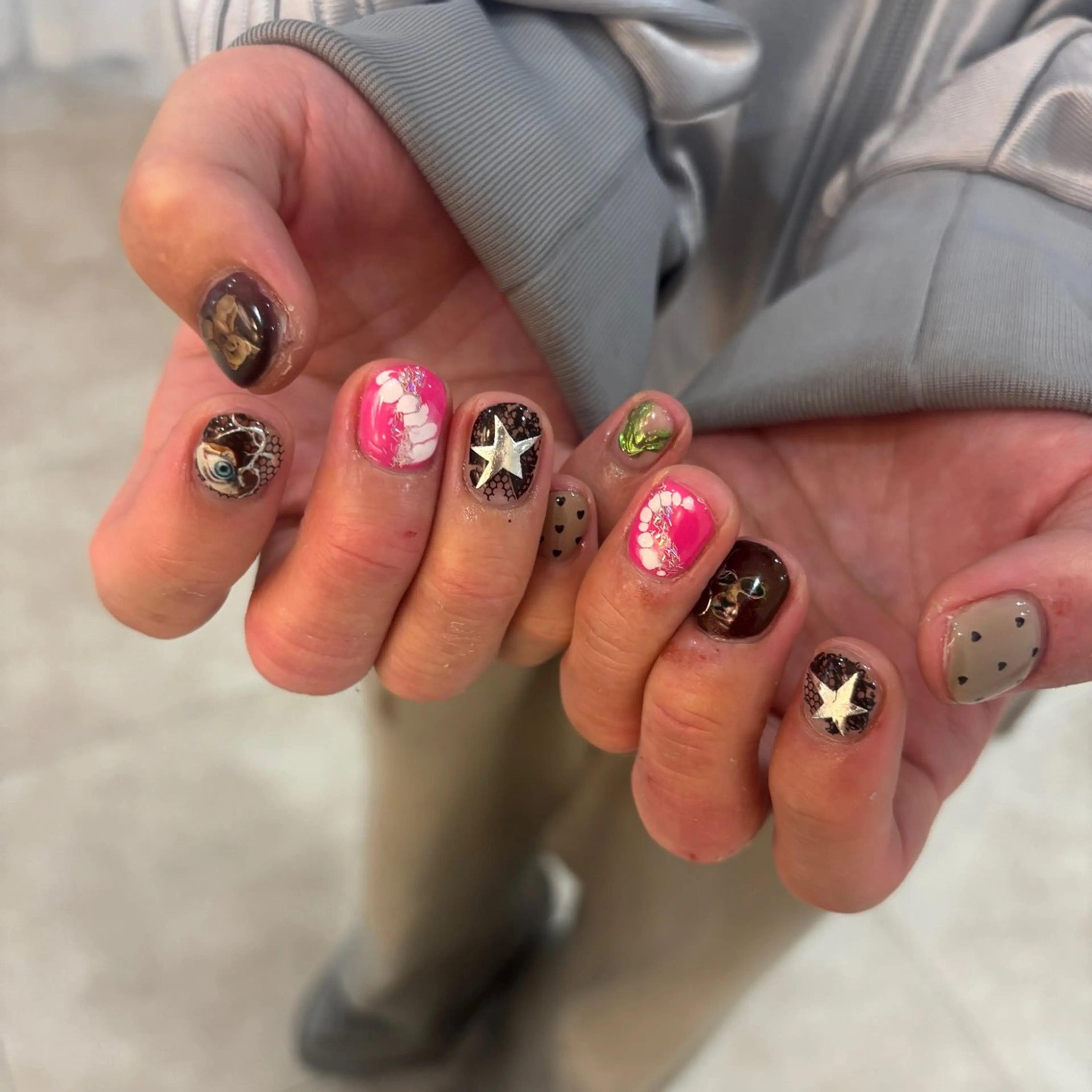 ネイル ハンドネイル フットネイル ゆびノさき茨木店 ニュアンス/アートのネイルデザイン