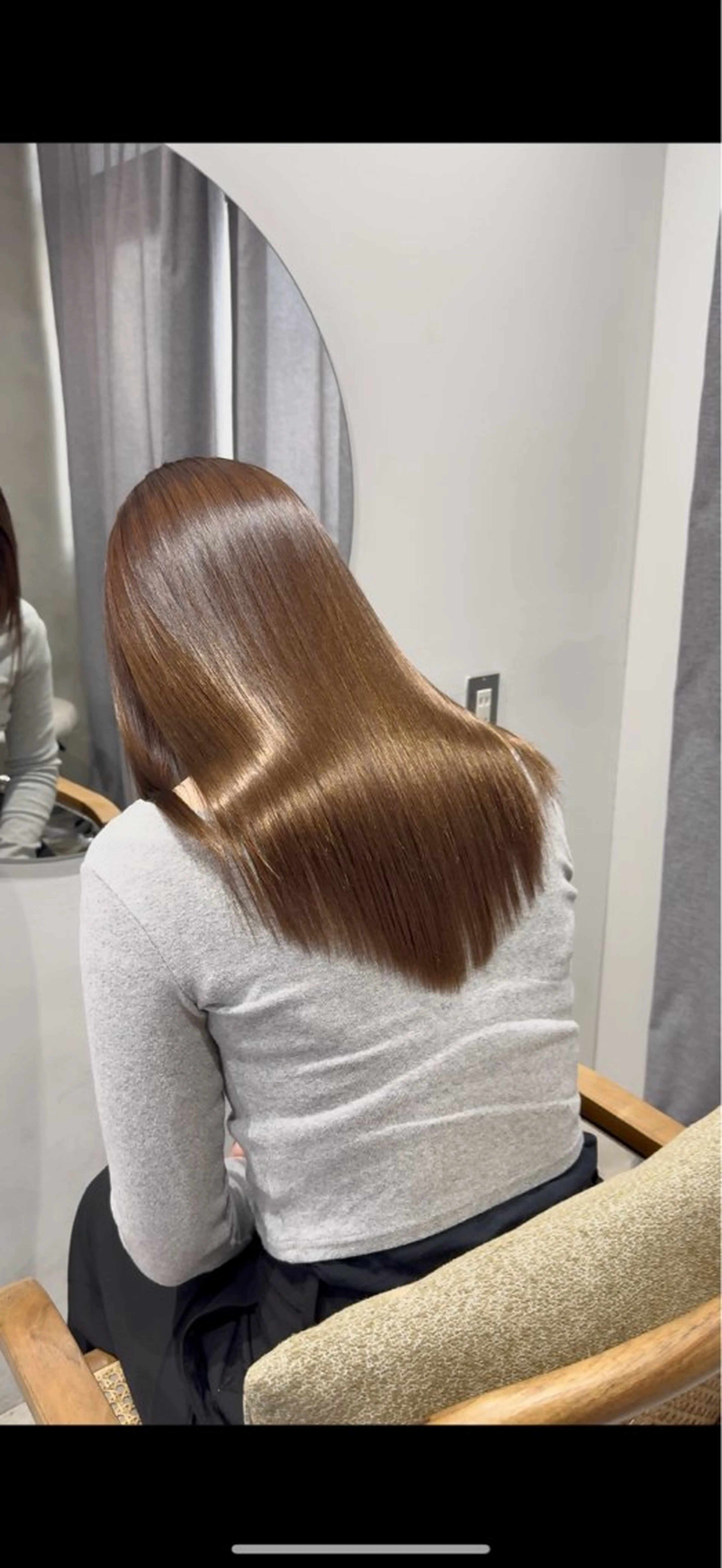 ロング パーマ 髪質改善 トリートメント ストレートパーマ 野間 祐哉のヘアスタイル