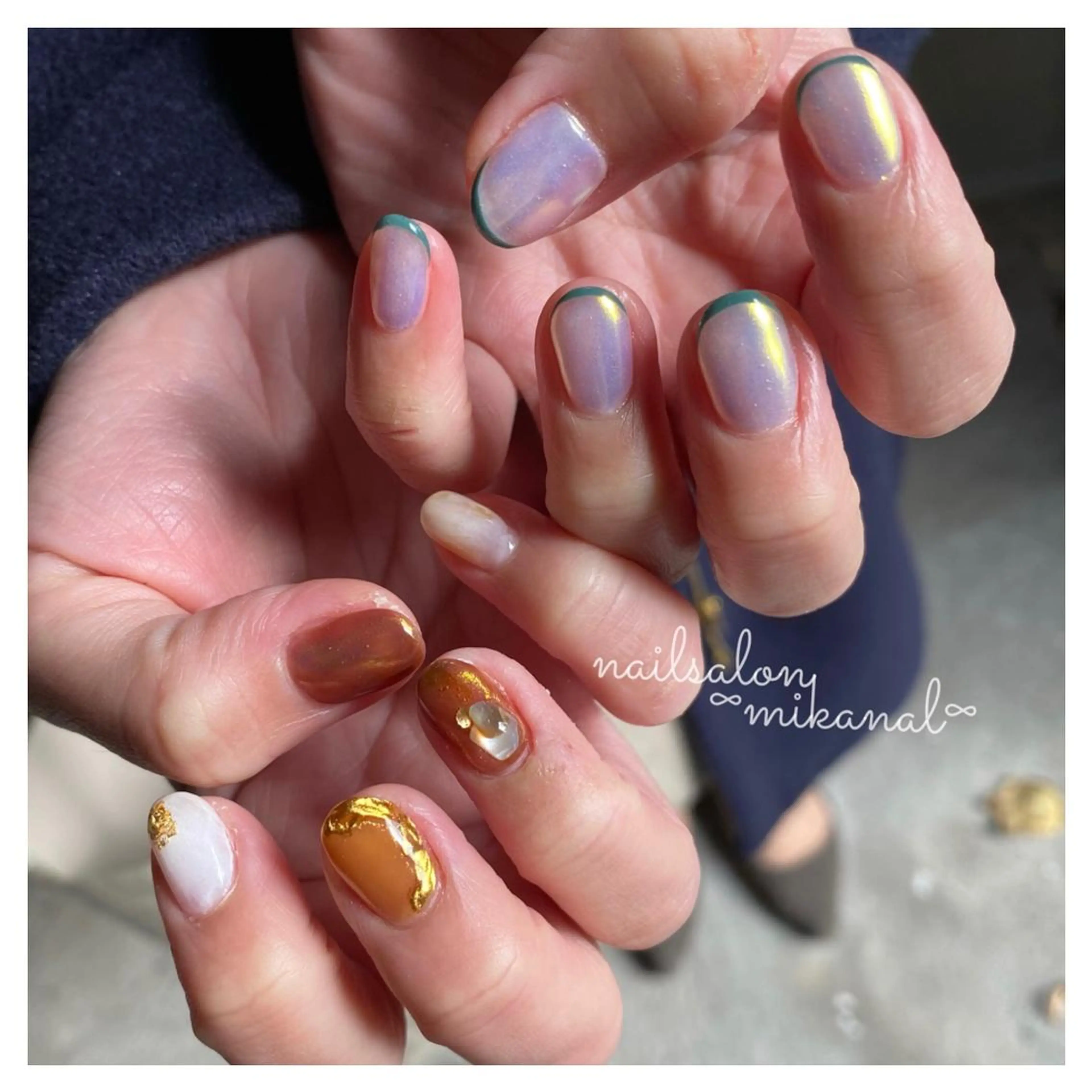 ネイル ハンドネイル nail salon  ∞ mikanal ∞所属・nailsalon ∞ ﾐｶﾅﾙ ∞のネイルデザイン
