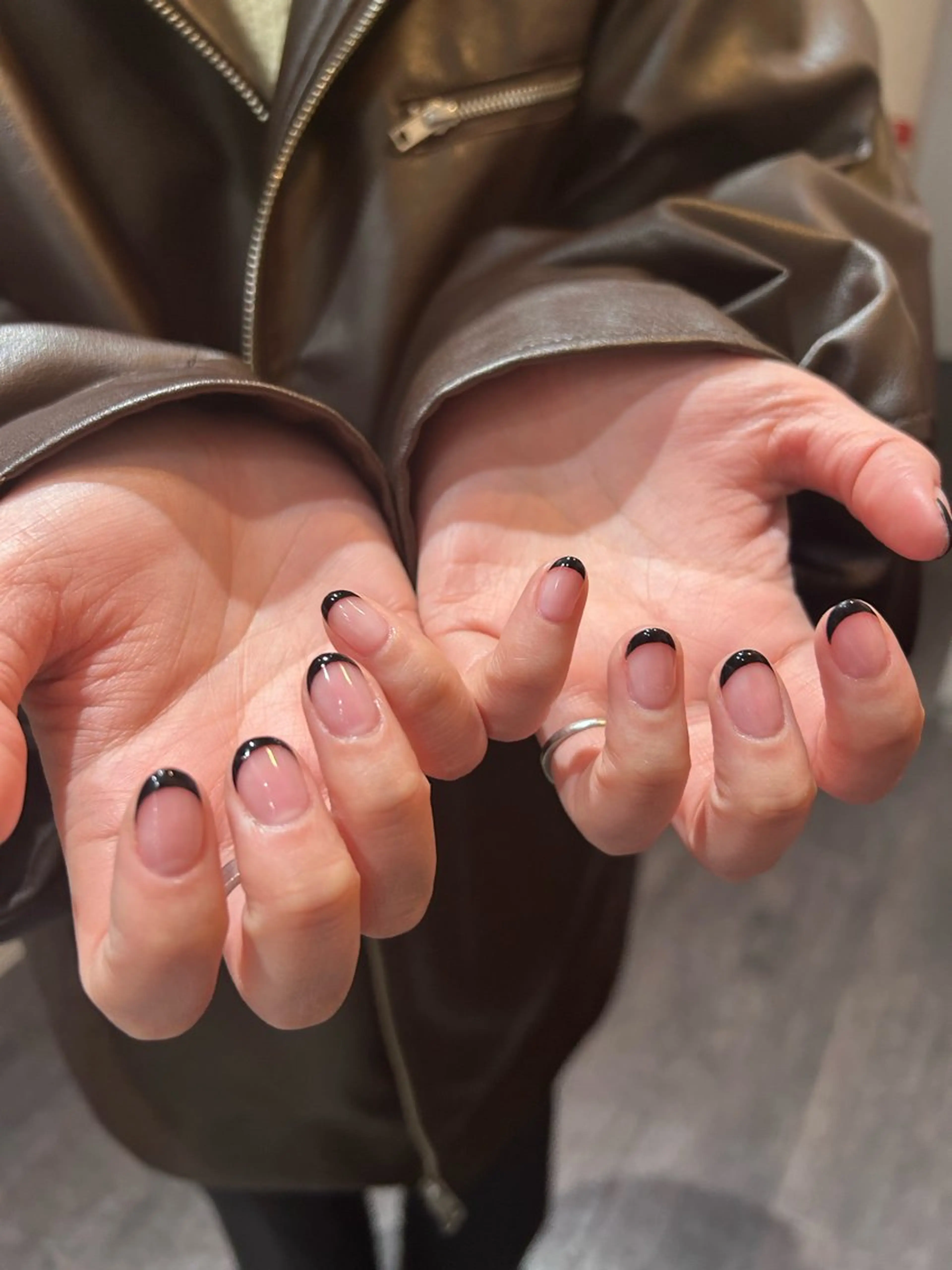 ネイル フレンチネイル ショートネイル ハンドネイル Yarm As Etelのネイルデザイン