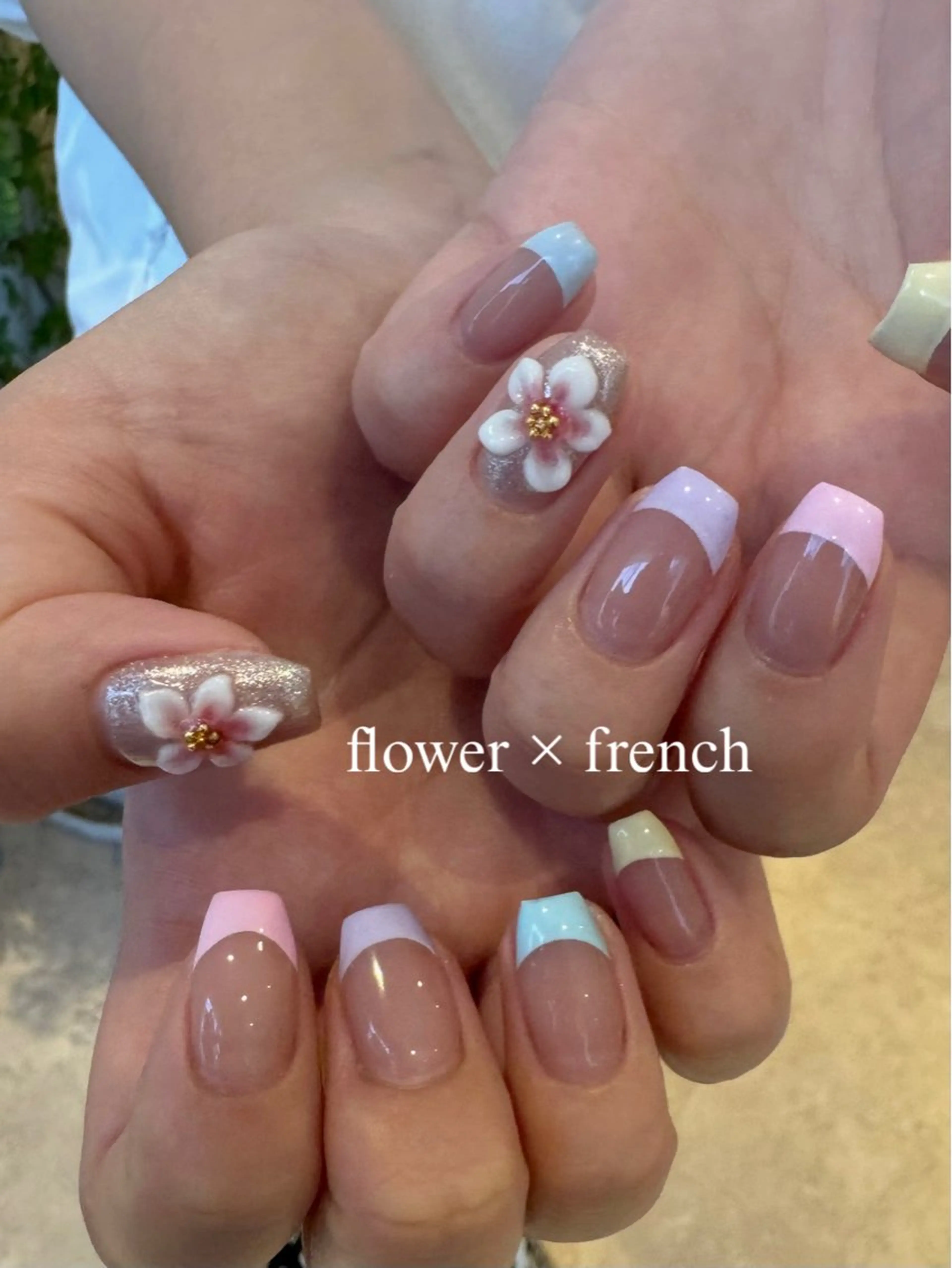 ネイル フレンチネイル ハンドネイル パラジェルプレミアムサロン　SINCE所属・HONAMI パラジェル専門店のネイルデザイン