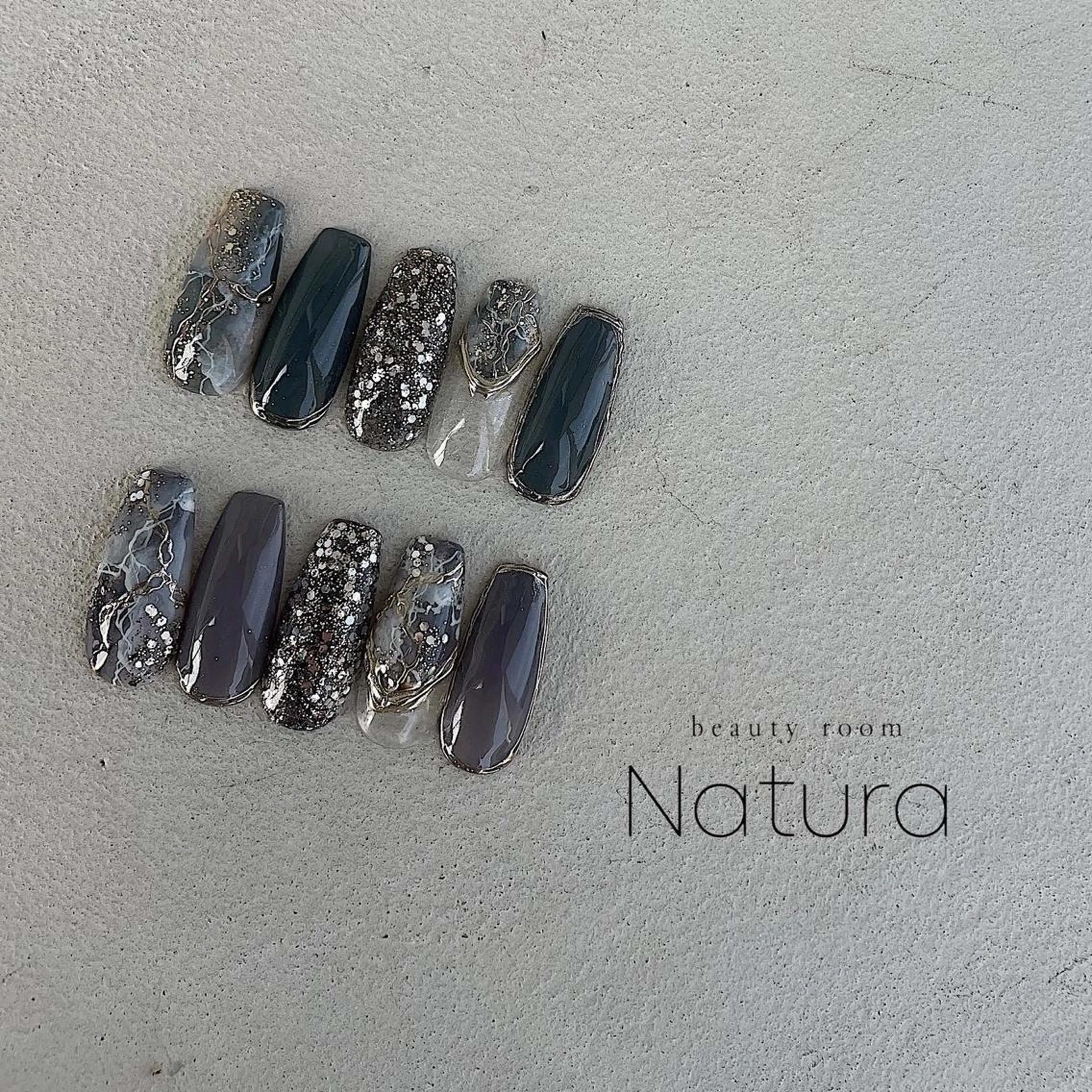 ネイル マツエク・マツパ アイブロウ ハンドネイル beautyroom Naturaのネイルデザイン