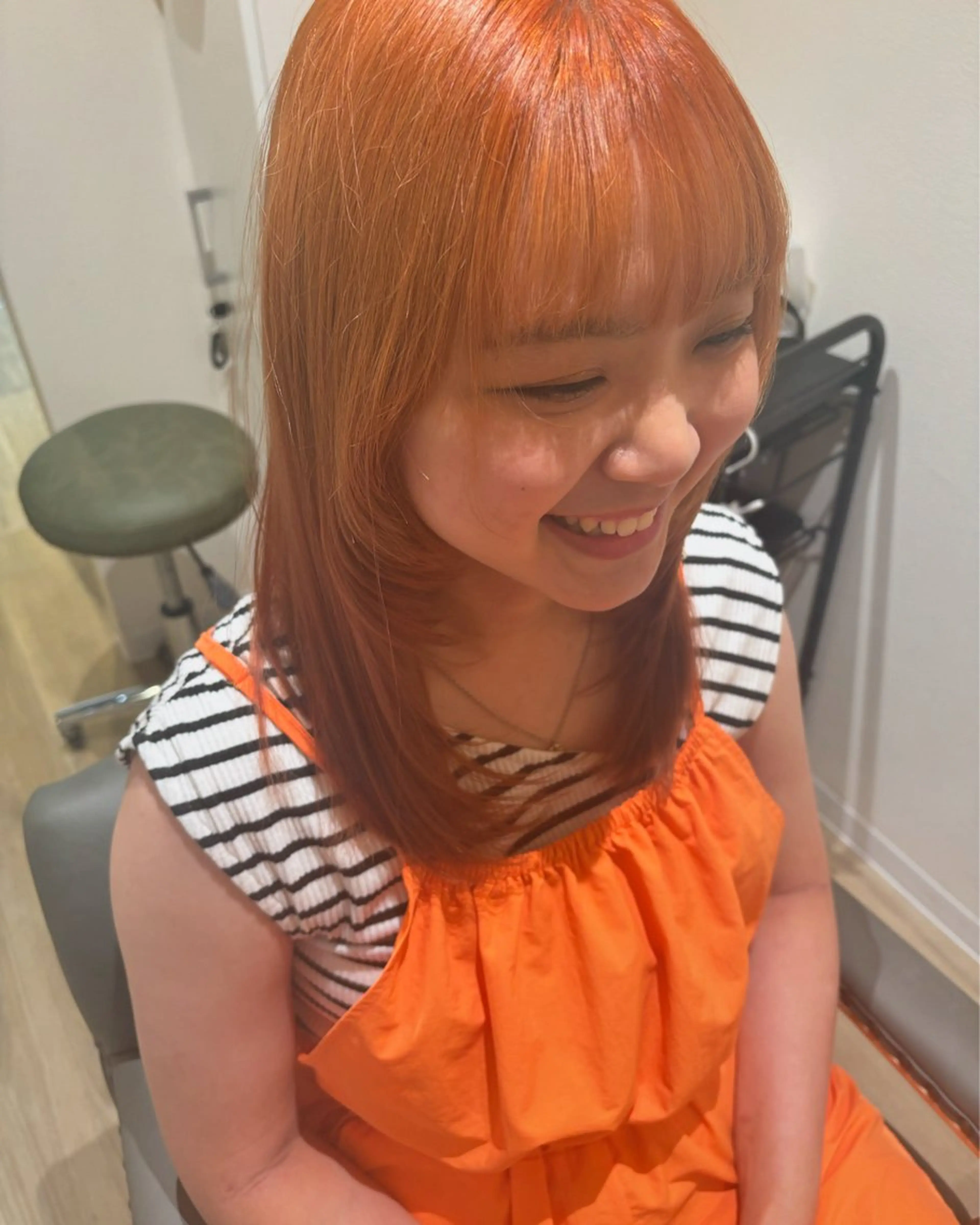 ミディアム レイヤーカット 中田 渚のヘアスタイル