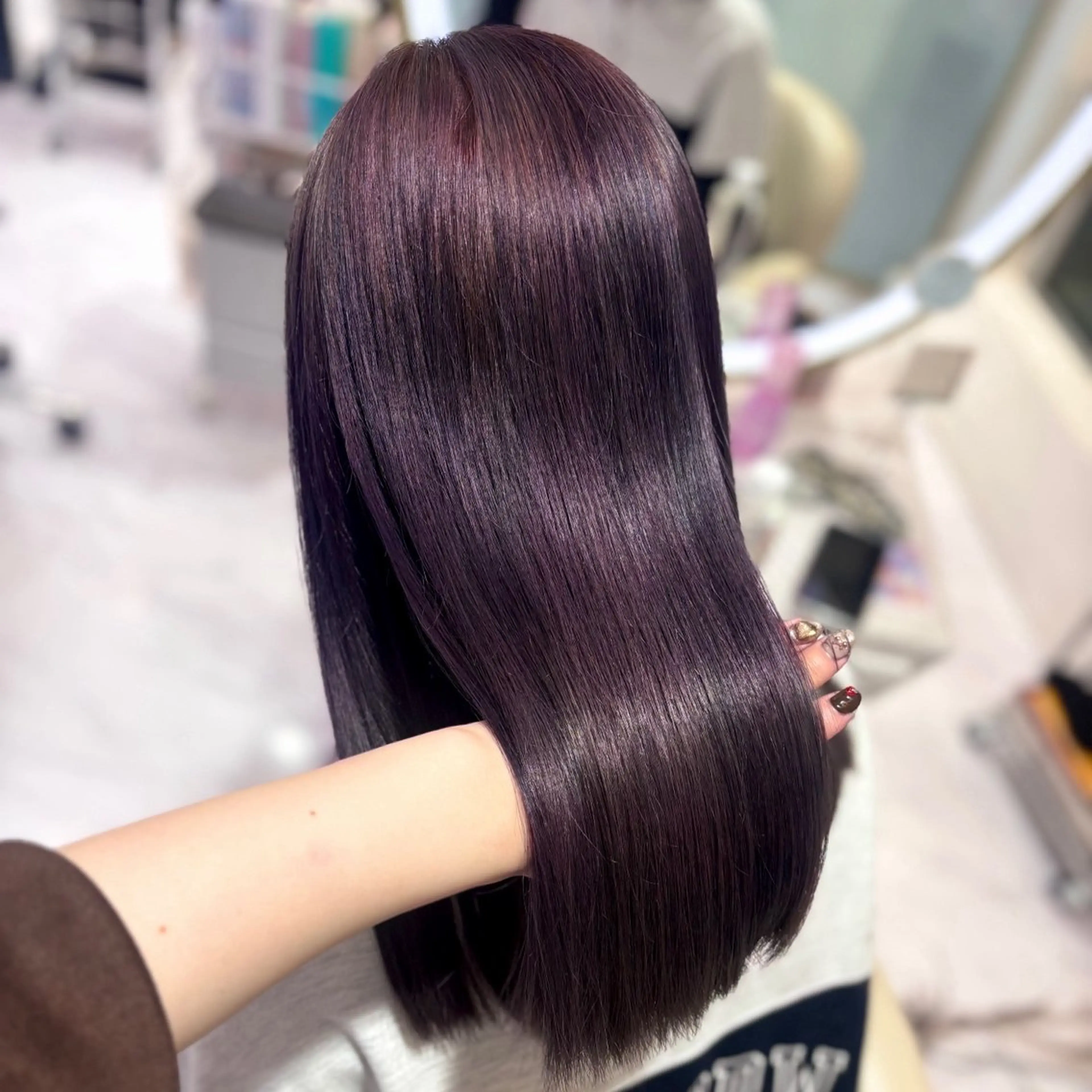 セミロング カラー Ayu🍯/名駅/ブ リーチカラー/ヘアメのヘアスタイル