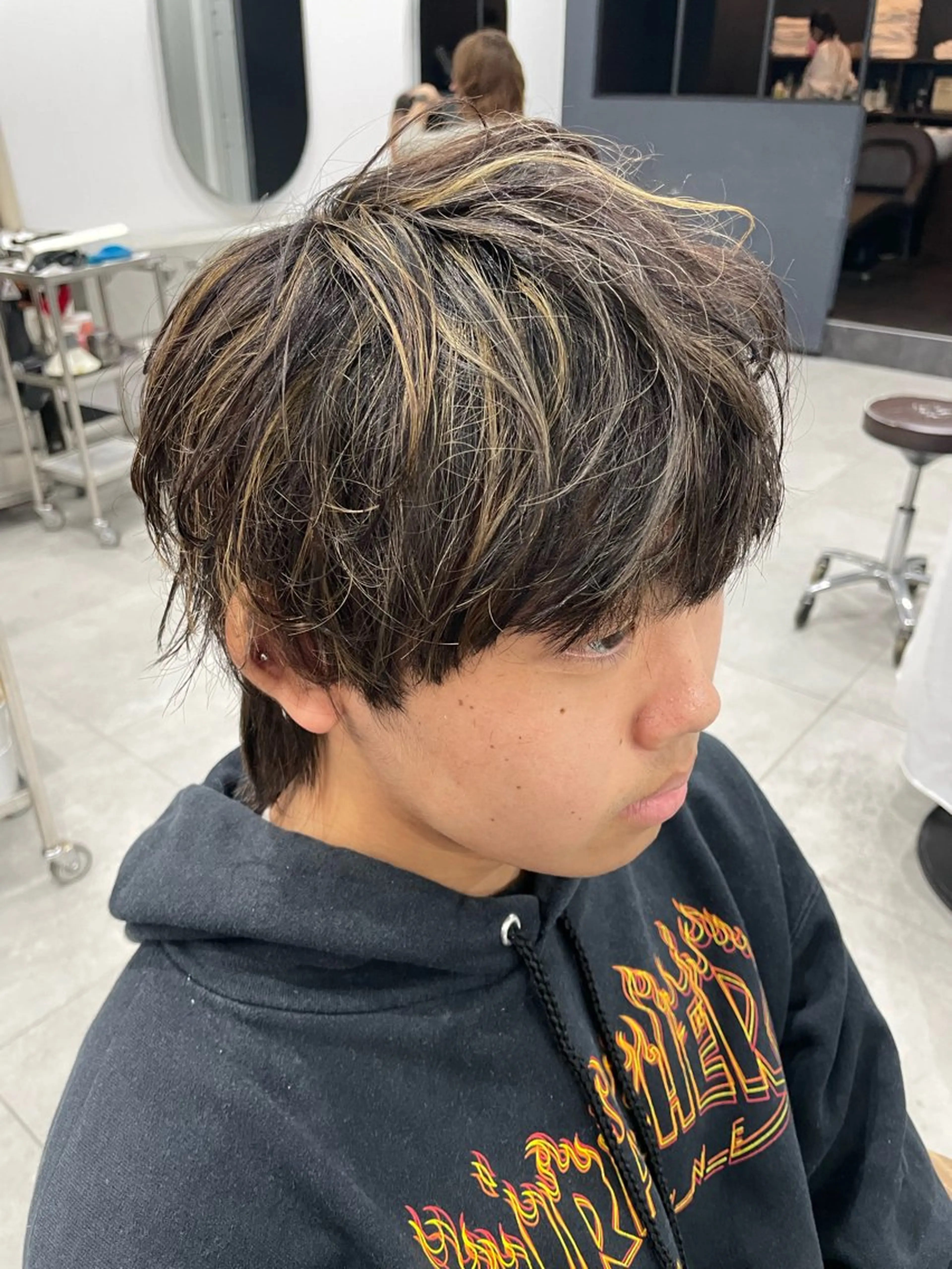 ショート カラー メンズ haconeco【ハコネコ】所属・小川 舜人のヘアスタイル