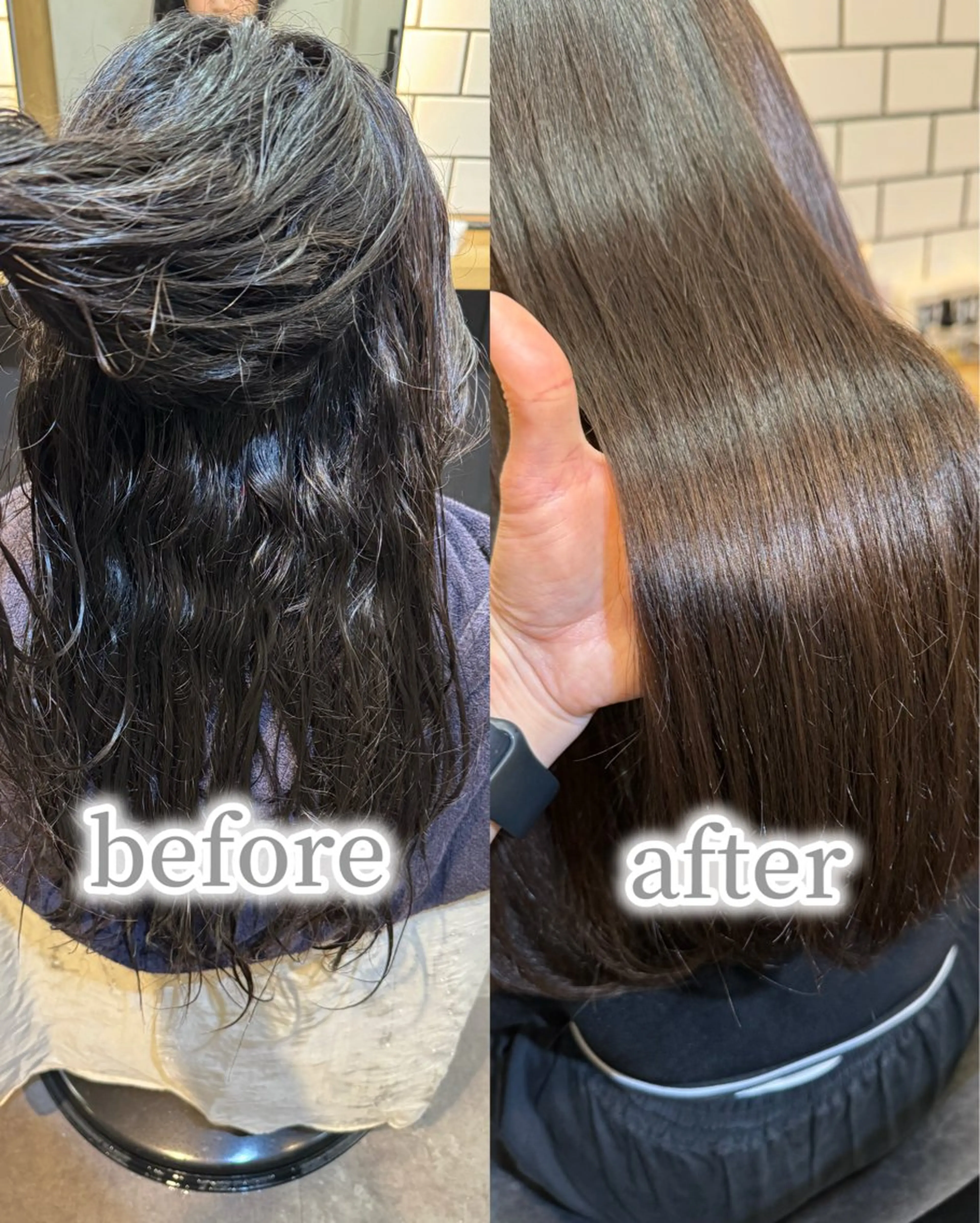 セミロング 髪質改善 似合わせカット 縮毛矯正 トリートメント 吉祥寺プルエクステ 🌟hiraiのヘアスタイル