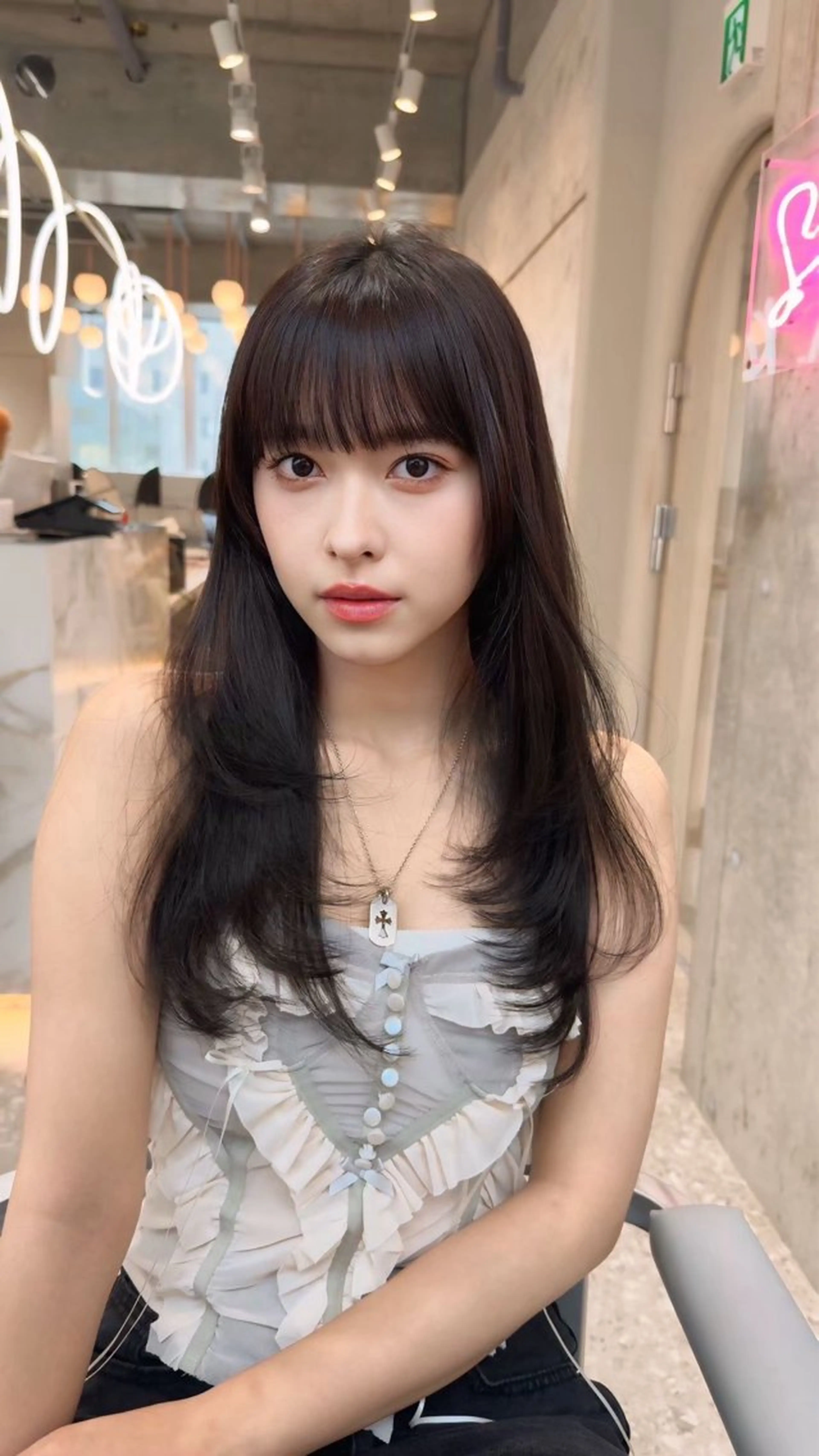 ロング カラー カット ヘアカラー トリートメント 新宿/髪質改善/ボブ 韓国レイヤー大重聖斗のヘアスタイル