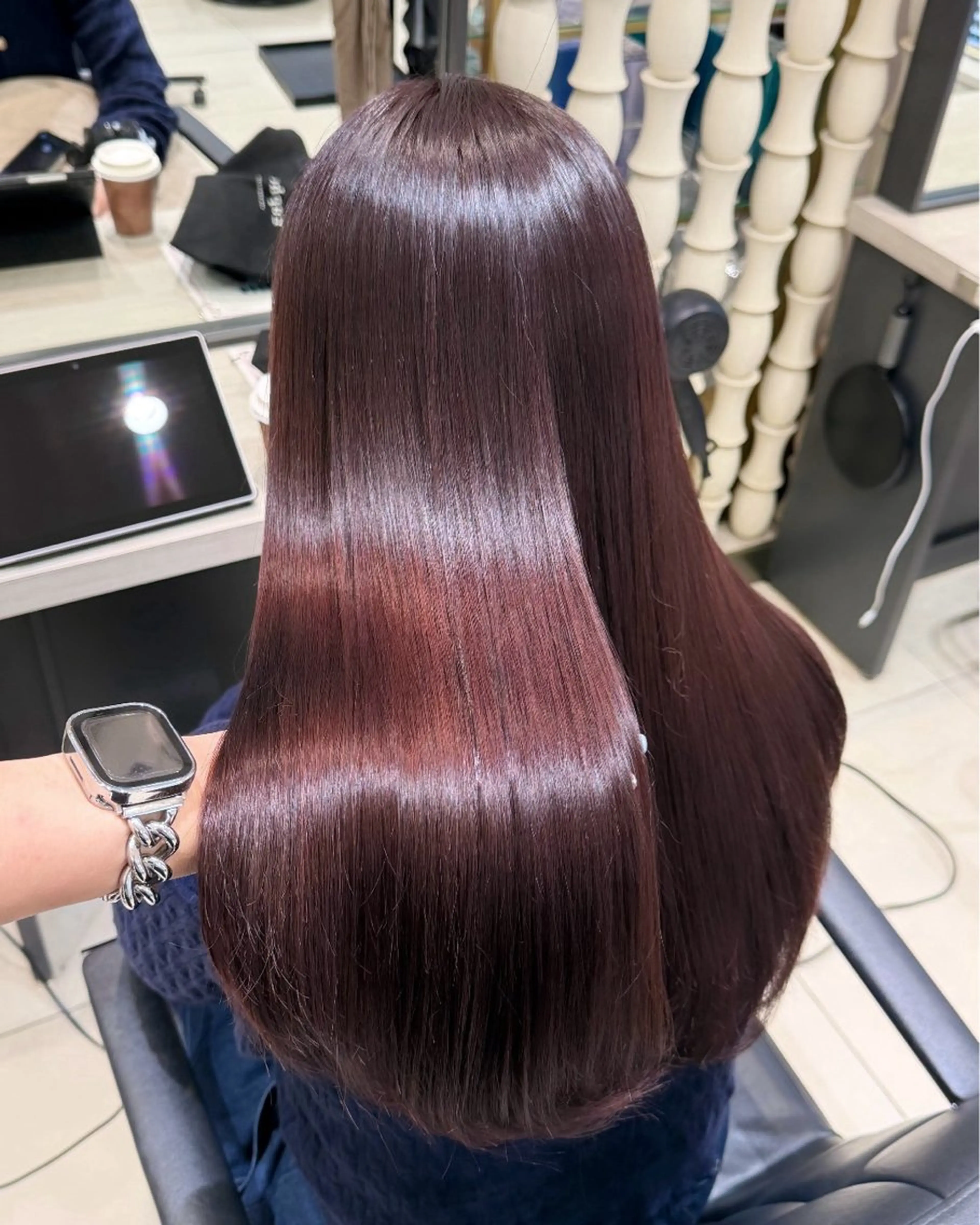 【ミニモ限定‼️】透明感カラー＋Aujua 5stepトリートメント⟡.·*ロング料金なしの写真