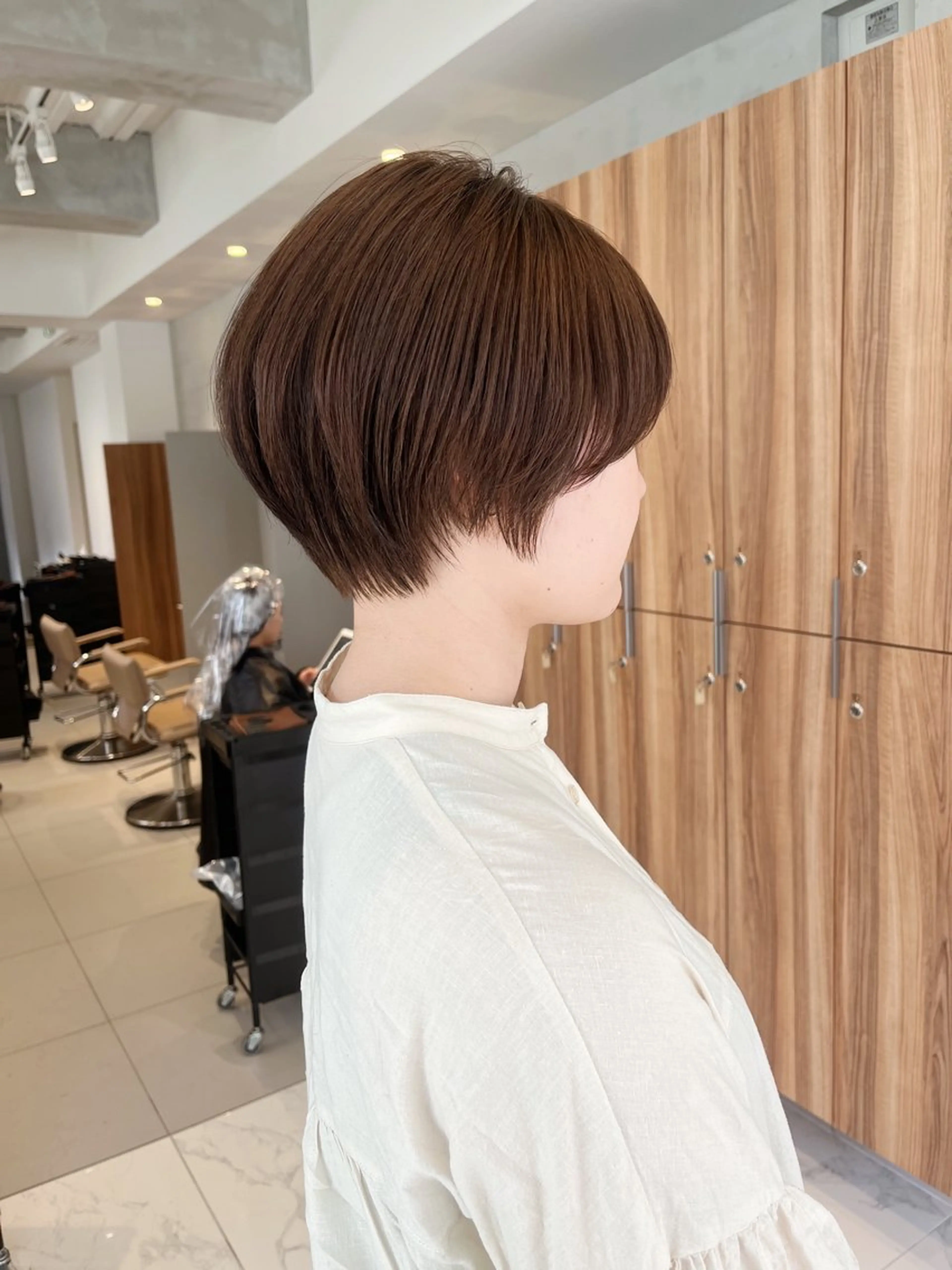 ショート 🫒🫒ブリーチなし 艶カラー🫒ヤマシロのヘアスタイル