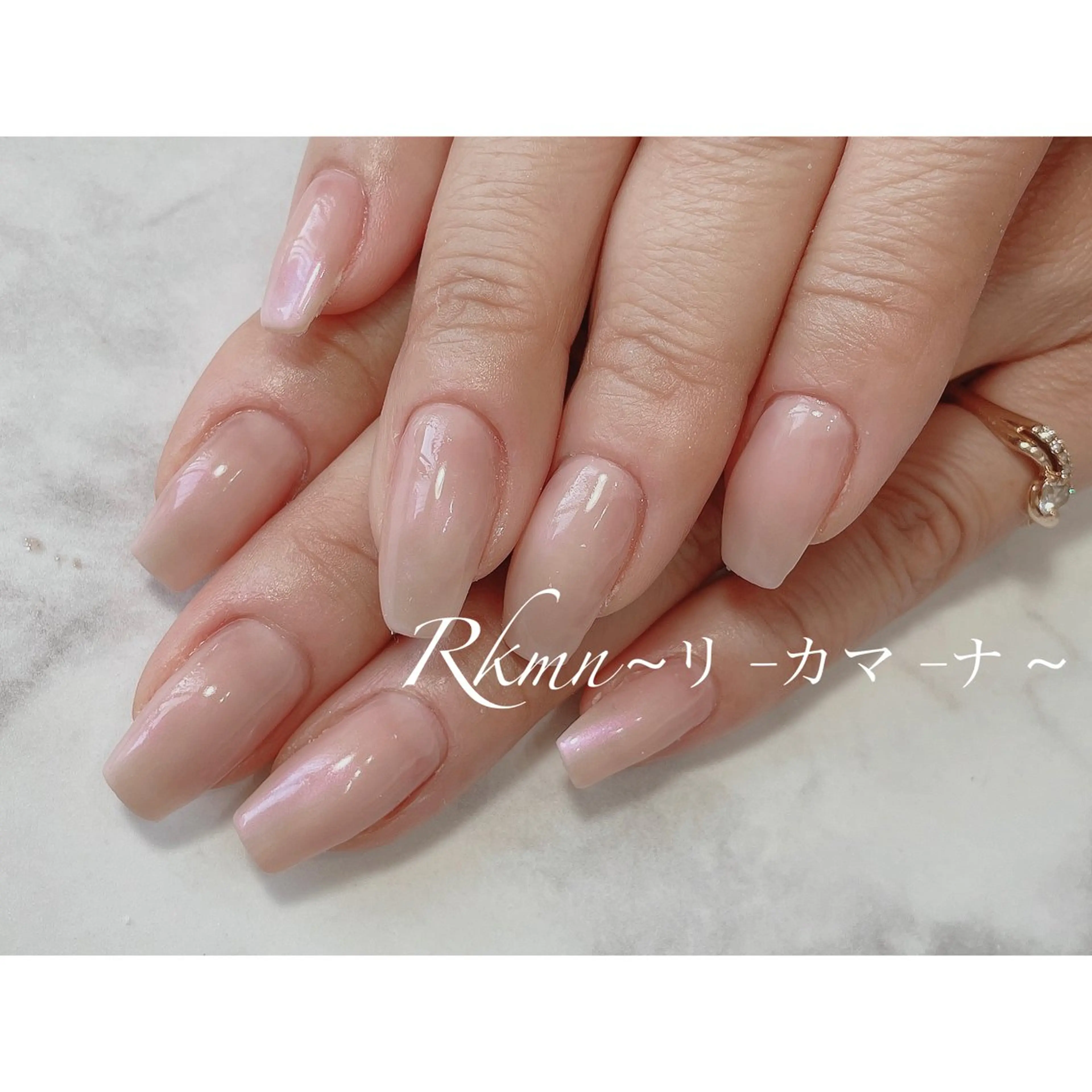 ネイル アートネイル ワンカラーネイル シンプルネイル 春ネイル ハンドネイル フットネイル ハンドケア Rkmn ~リ-カマ-ナ~のネイルデザイン