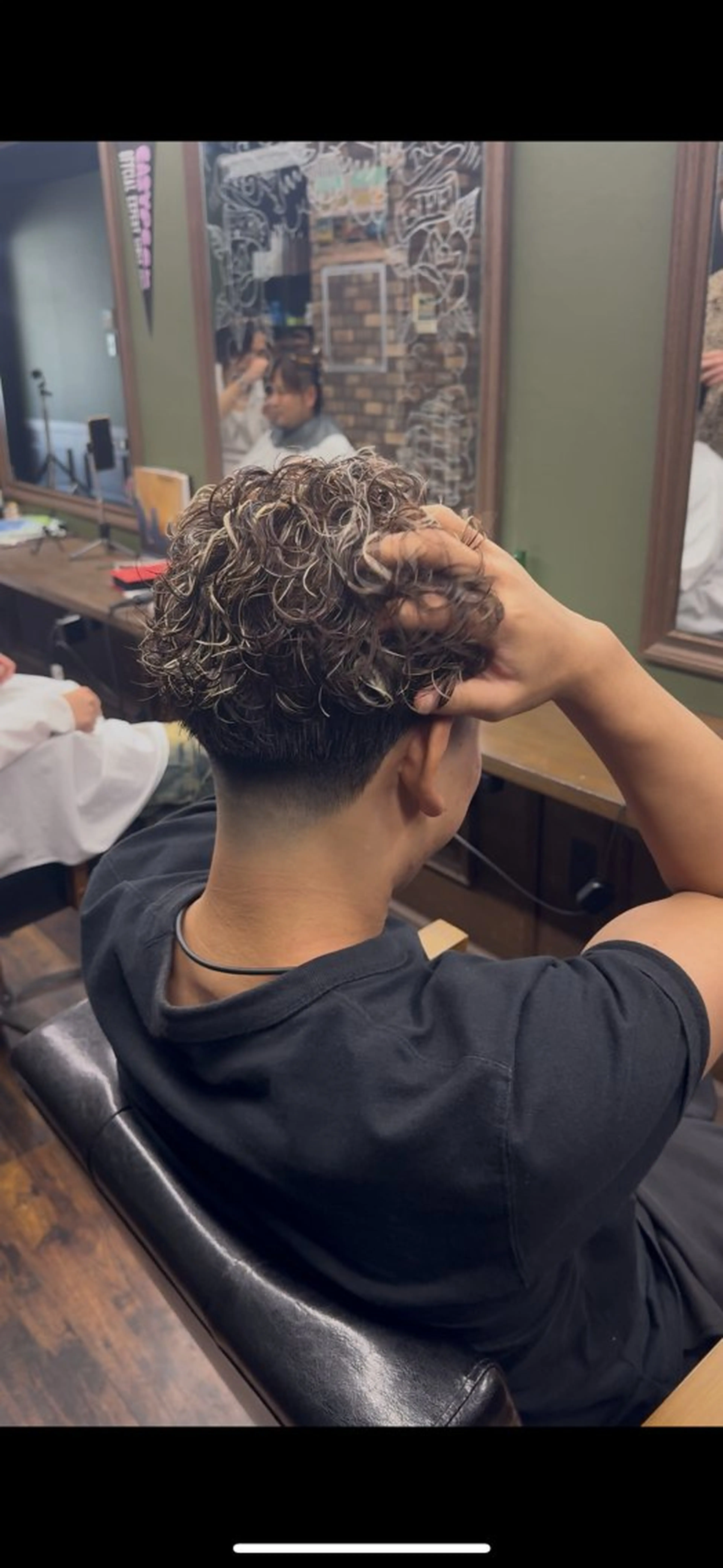 パーマ メンズ カット パーマ 川崎 健翔のヘアスタイル