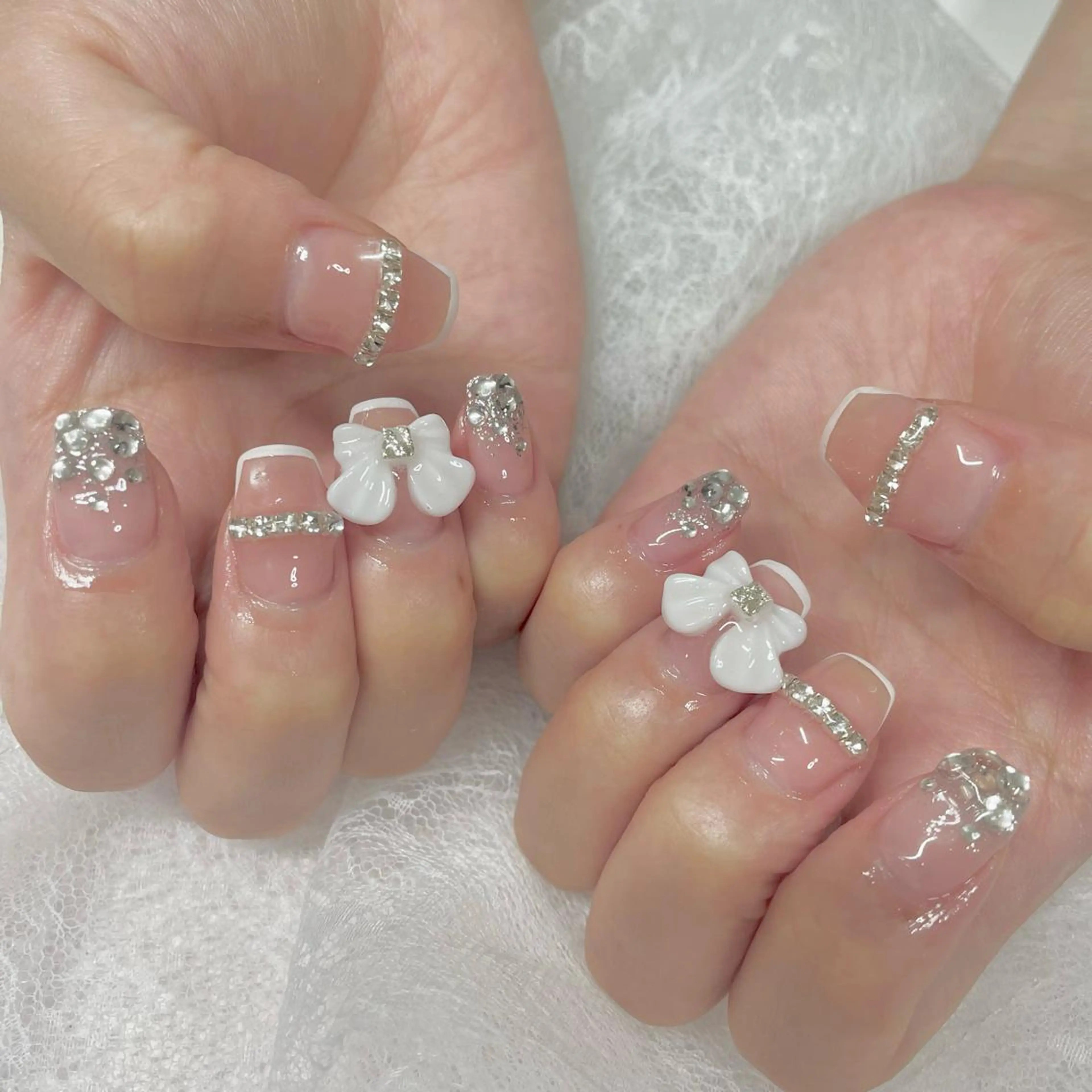 ネイル ジェルネイル キラキラネイル 韓国ネイル おそろいネイル パラジェル J terrace Nailのネイルデザイン