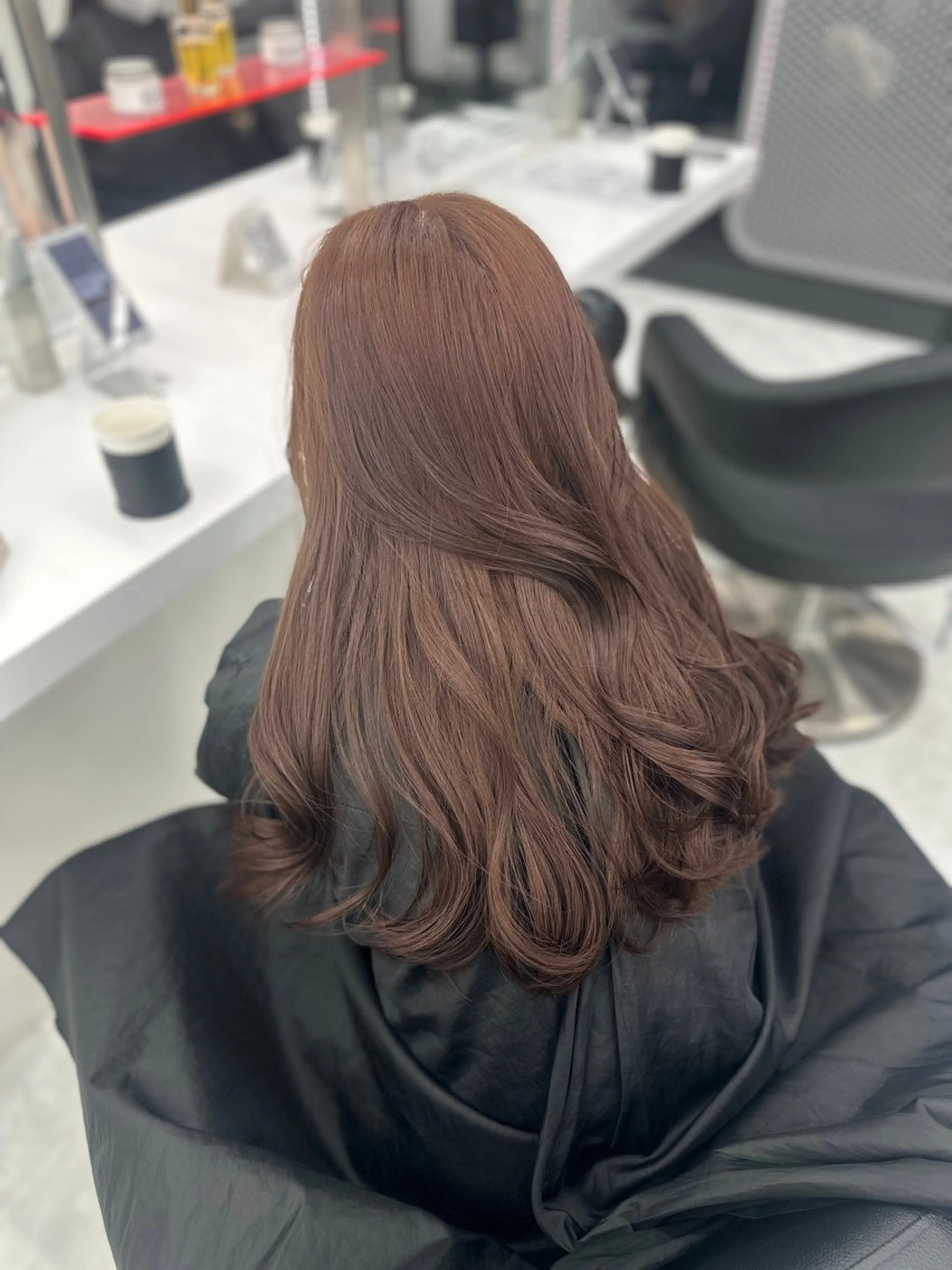 ロング カラー パーマ ヘアアレンジ メンズ キッズ ♥️韓国ヘア レイヤー♥️ゆりのヘアスタイル