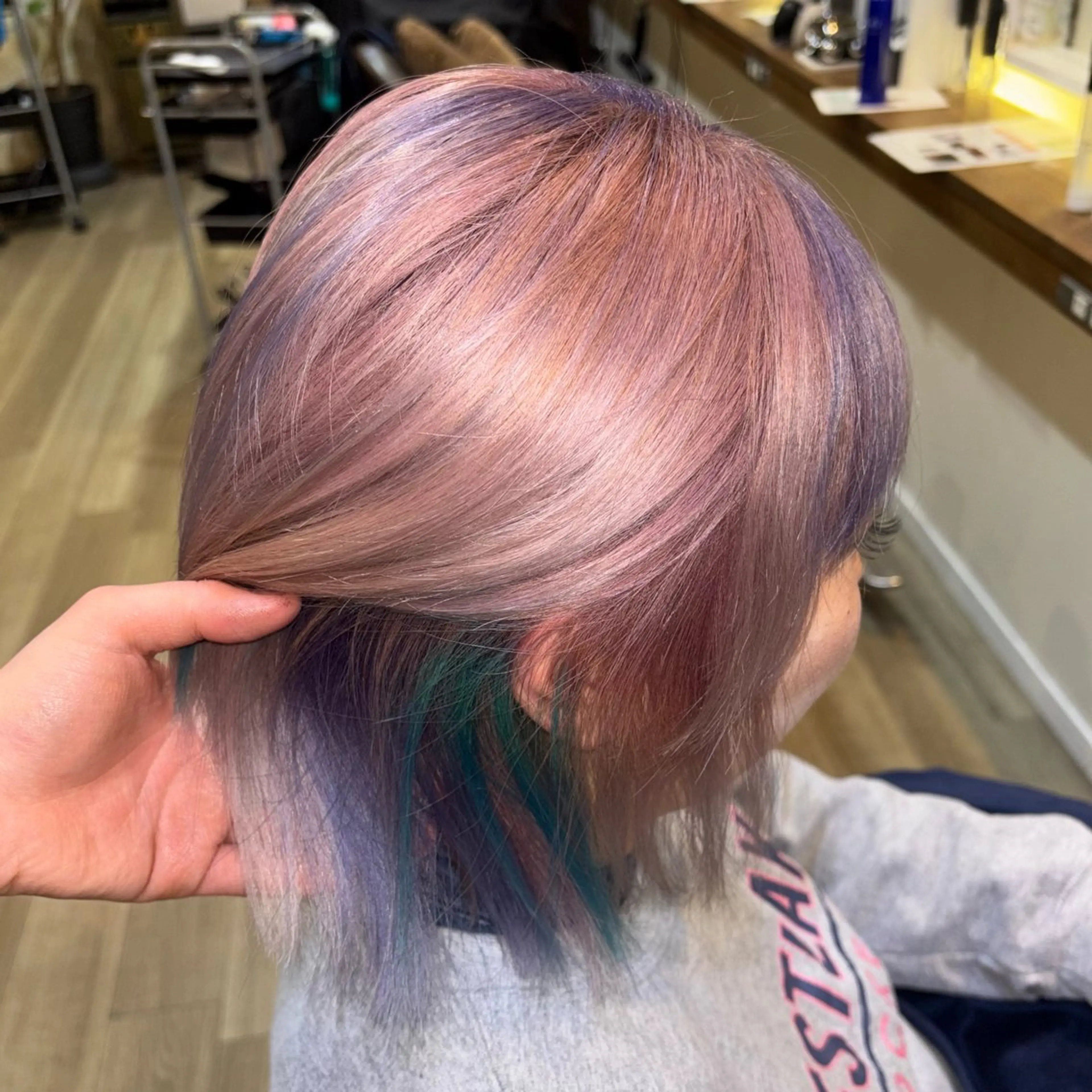 ミディアム ヘアカラー 🎀ハイトーン/ 艶カラー/夕月🎀のヘアスタイル