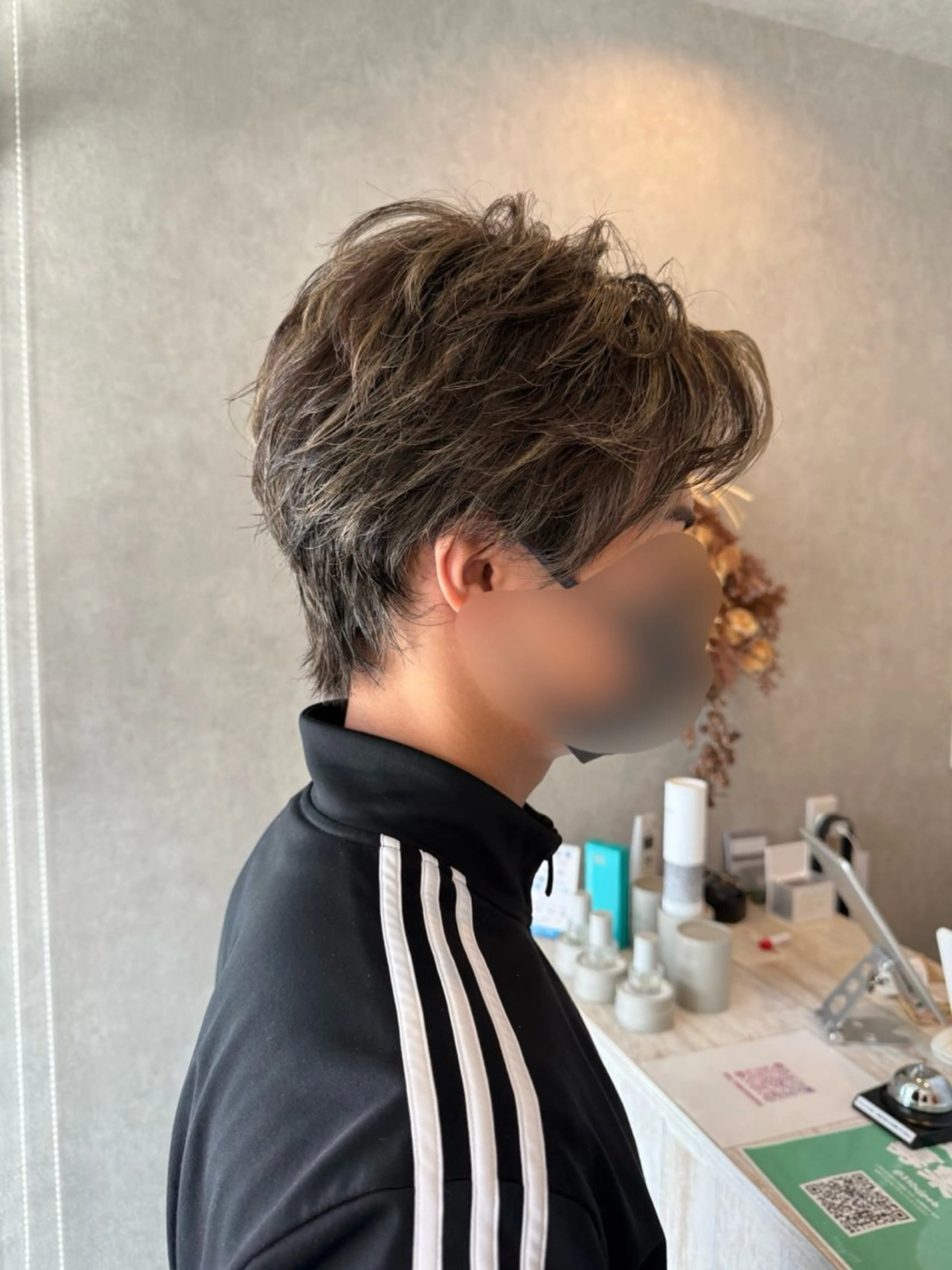 カラー メンズ カット ヘアカラー Bish Yanaのヘアスタイル