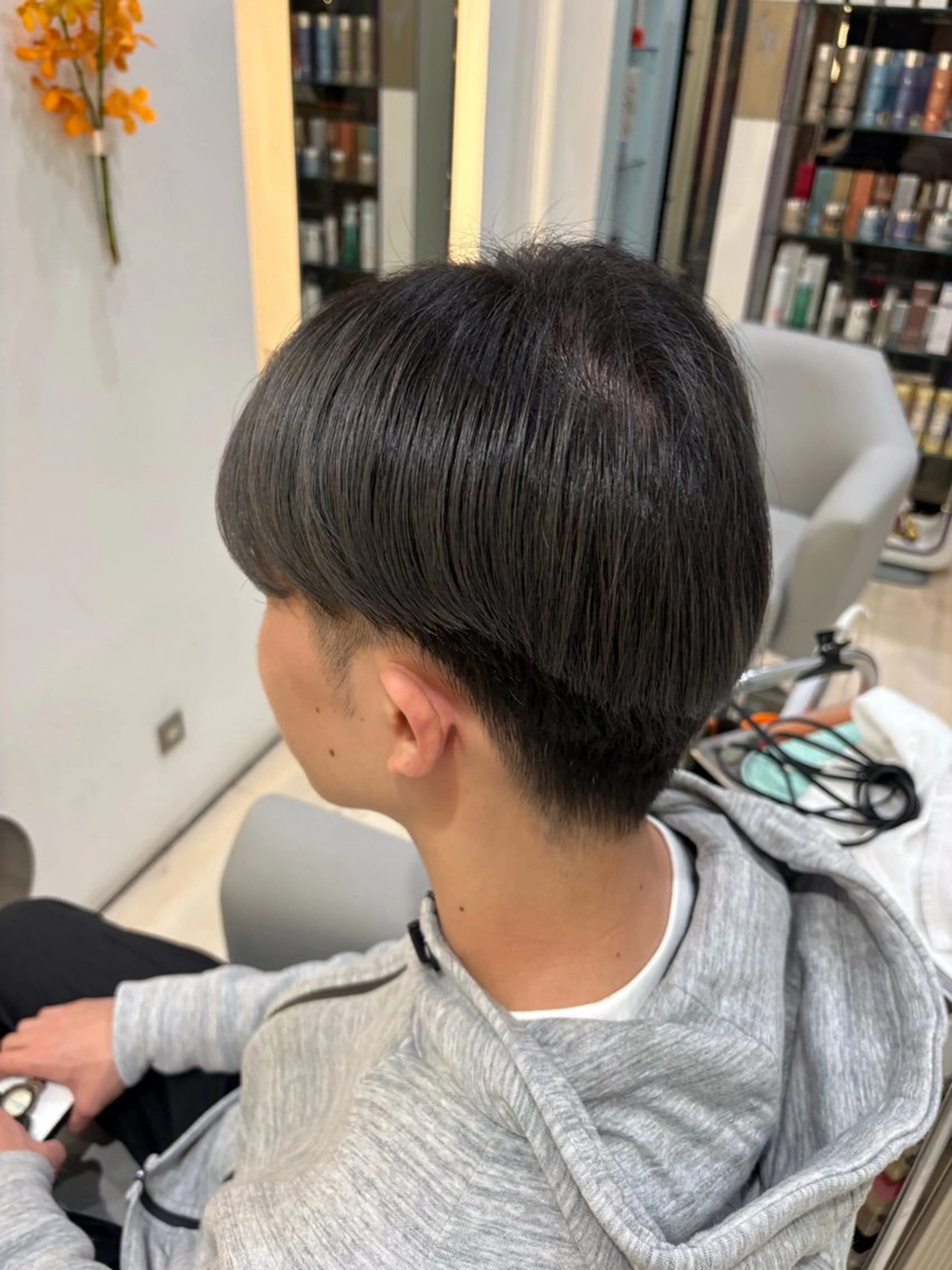 カラー メンズ メンズブリーチ ブリーチ シルバー カラーモデル募集/ 平尾ひよりのヘアスタイル