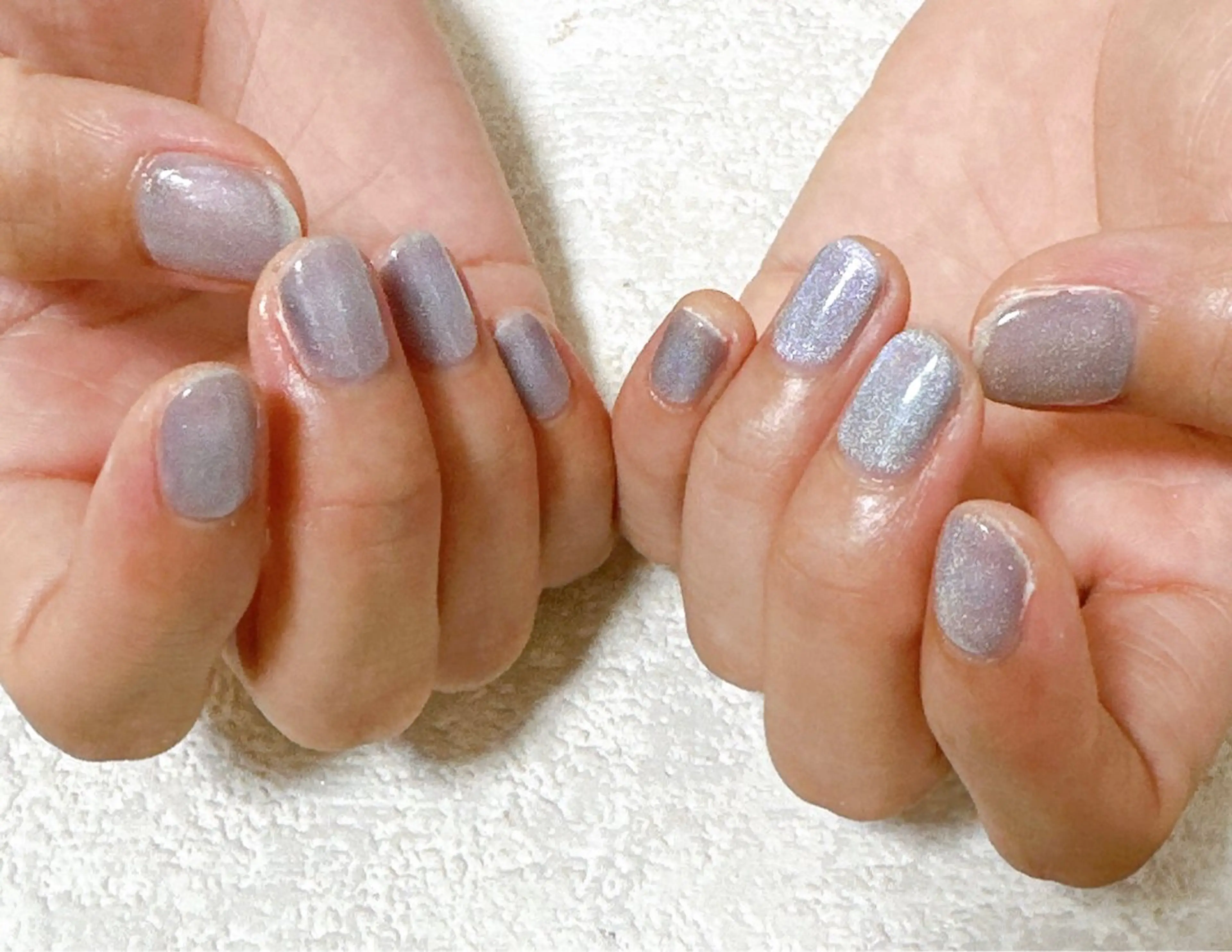 ネイル オーロラネイル フットネイル フレンチネイル ジェルネイル 韓国ネイル ハンドネイル Mogu nail 二子玉川のネイルデザイン