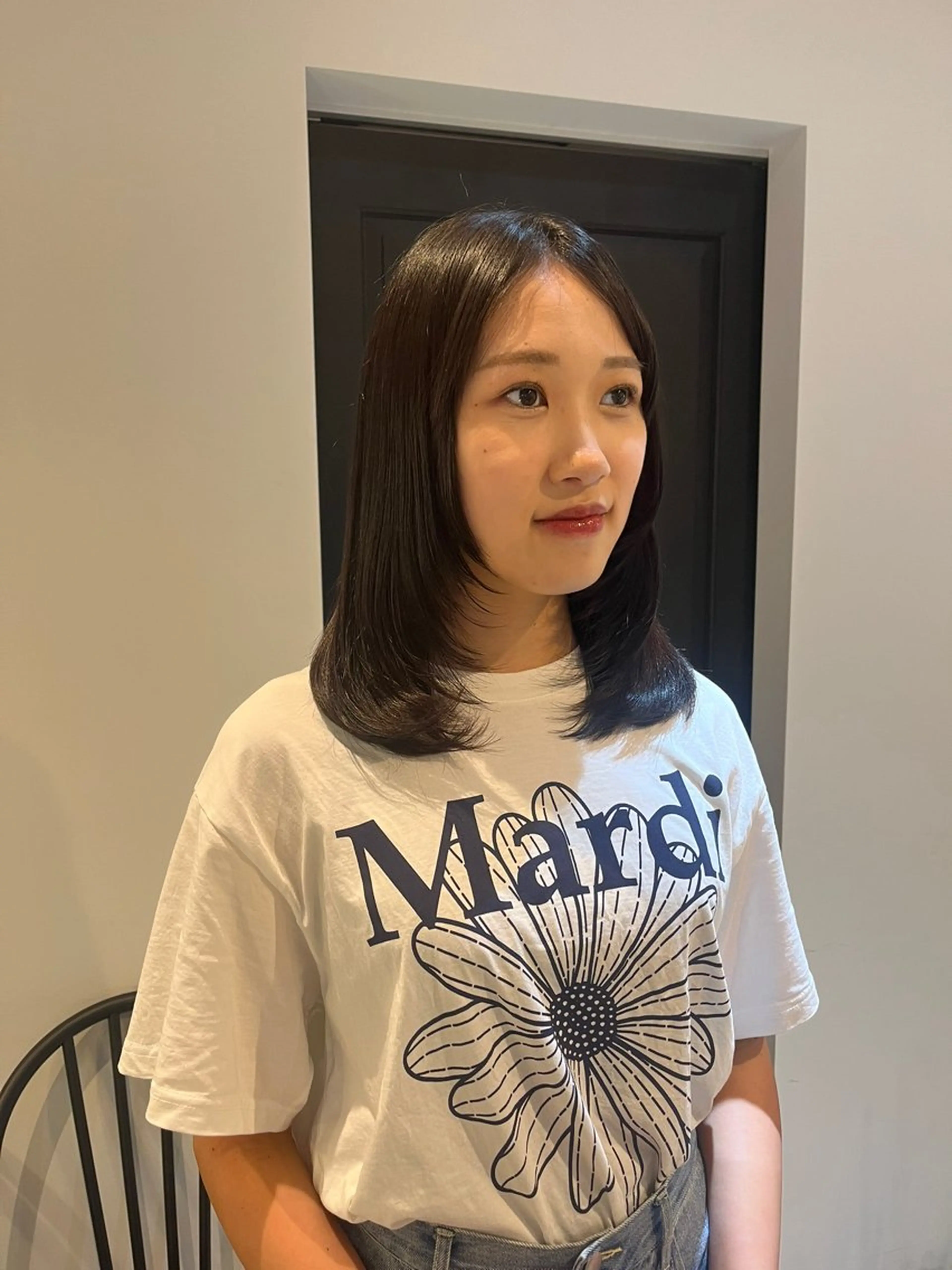 ミディアム レイヤーカット ALLYS 渋谷店所属・最高級の艶のある カラーmei🎨のヘアスタイル