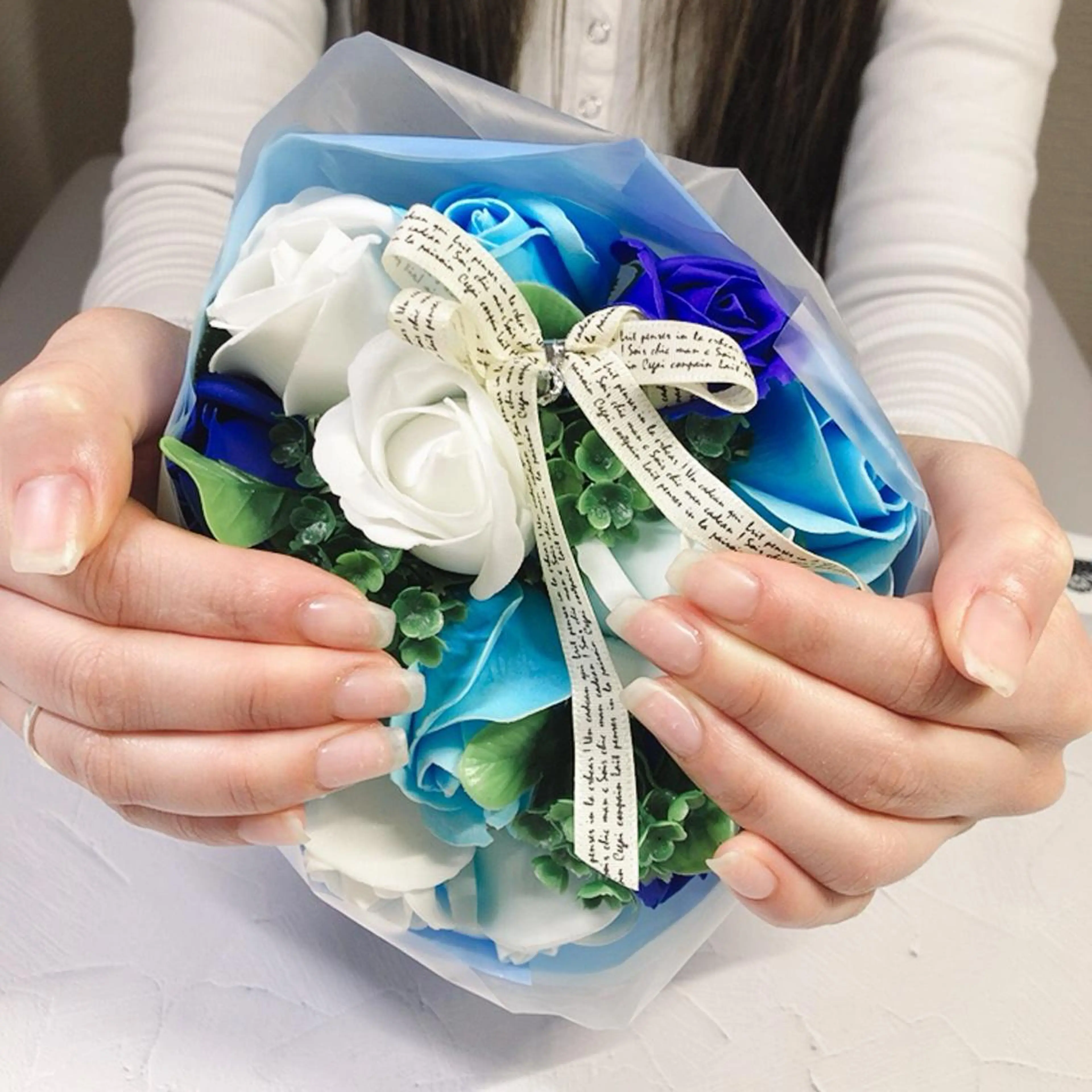 ネイル クリアネイル マットネイル 奥園 良恵のネイルデザイン