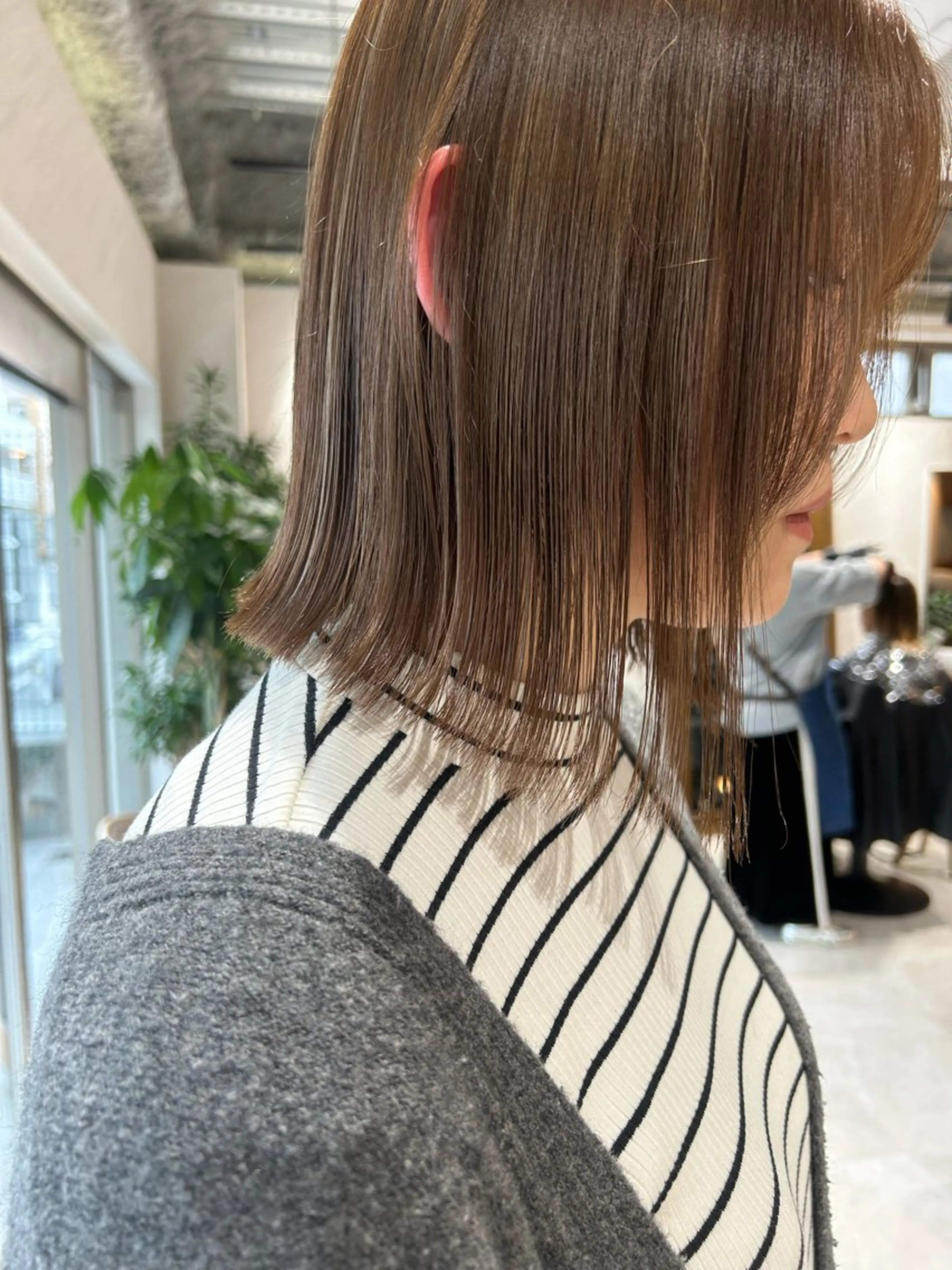 ミディアム カラー カット ヘアカラー トリートメント ヘアセット 🌷横浜/レイヤー /艶カラー🌷のヘアスタイル