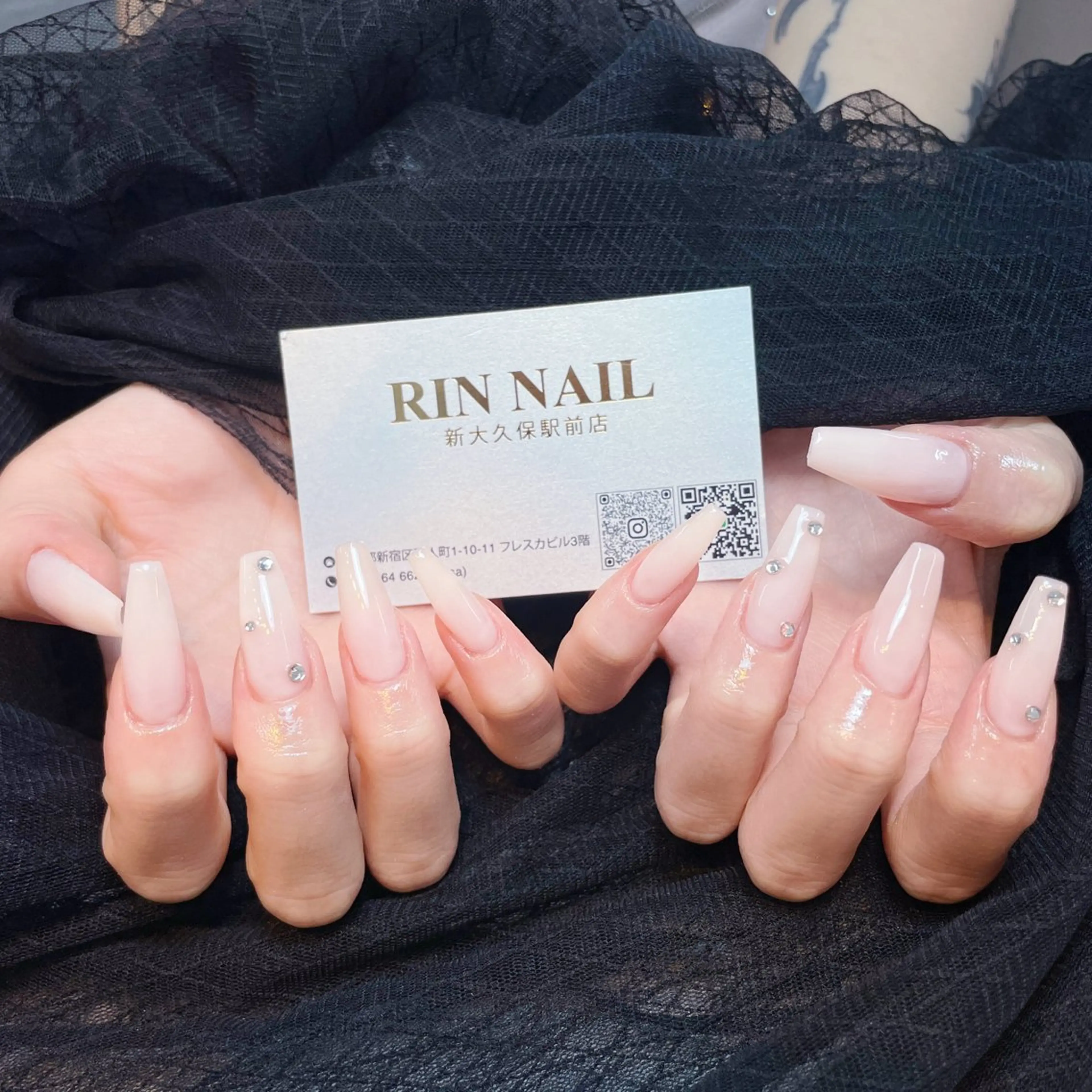ネイル アートネイル フレンチネイル ジェルネイル 韓国ネイル ミラーネイル ハンドネイル Rin Nail 新大久保店のネイルデザイン