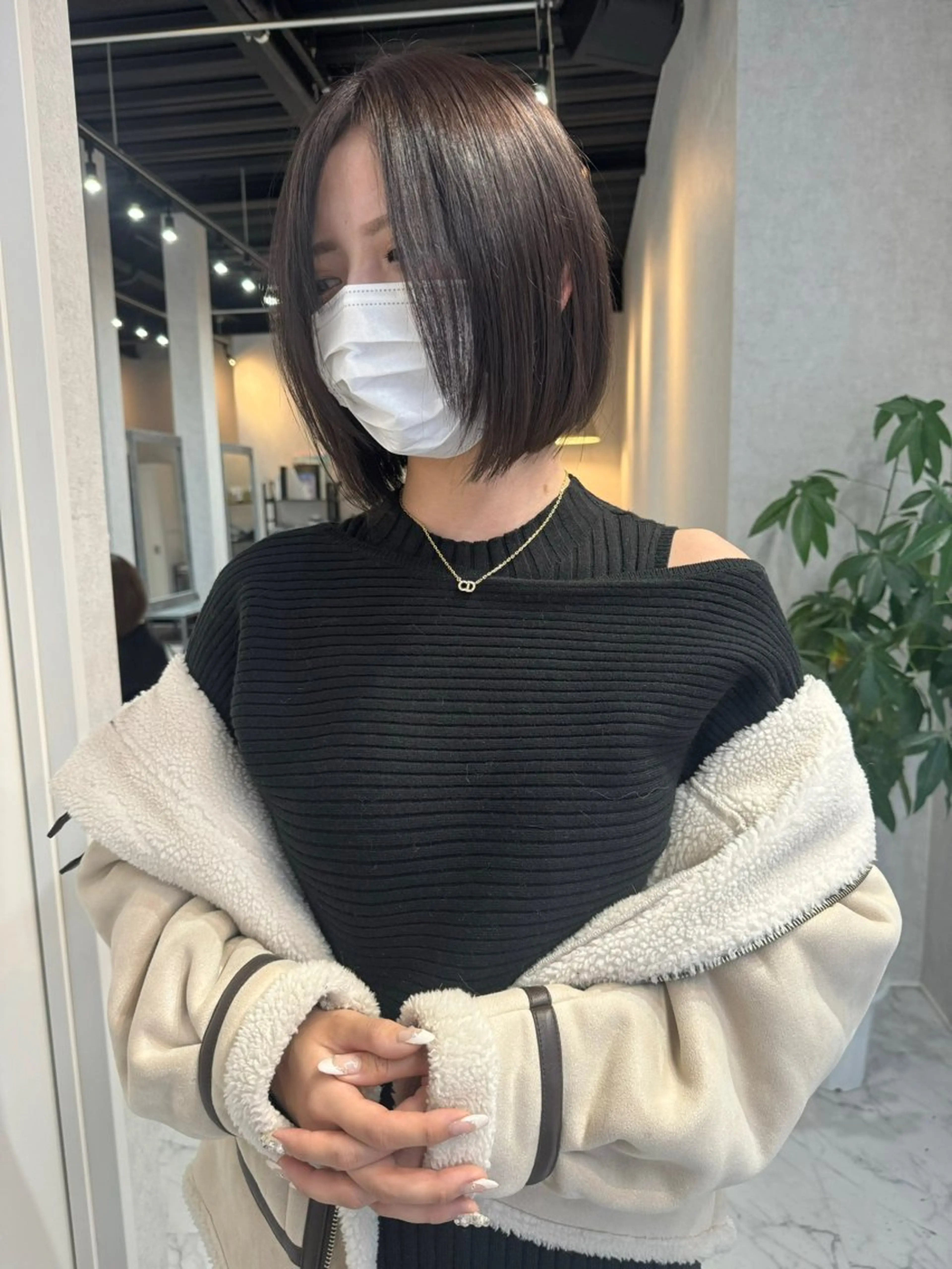 ショート カラー ヘアアレンジ ショートボブ バレイヤージュ ブリーチ デザインカラー ダブルカラー アンドウ ユウ/ レイヤーカット/韓国のヘアスタイル