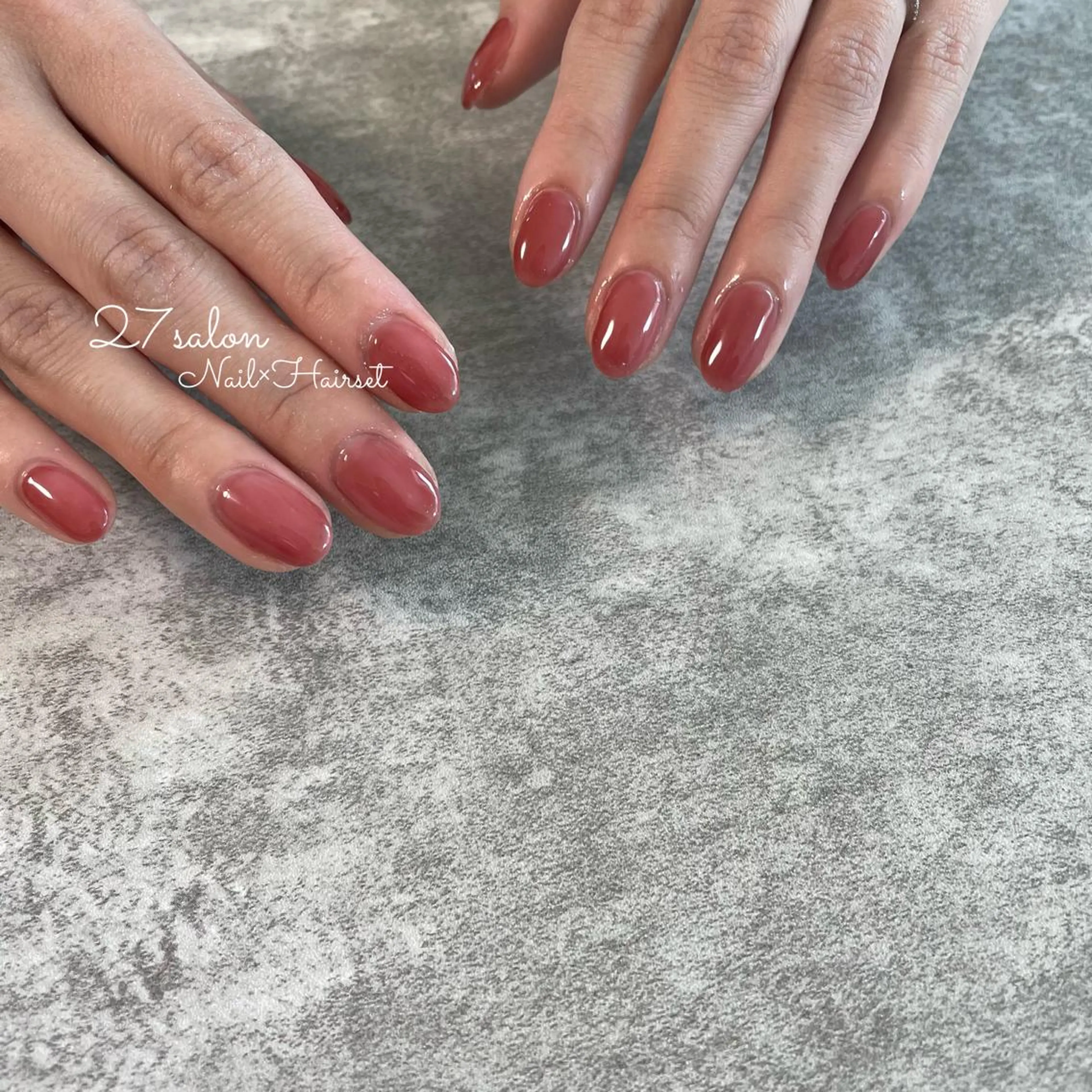 ネイル ワンカラーネイル 27salon yuinaのネイルデザイン