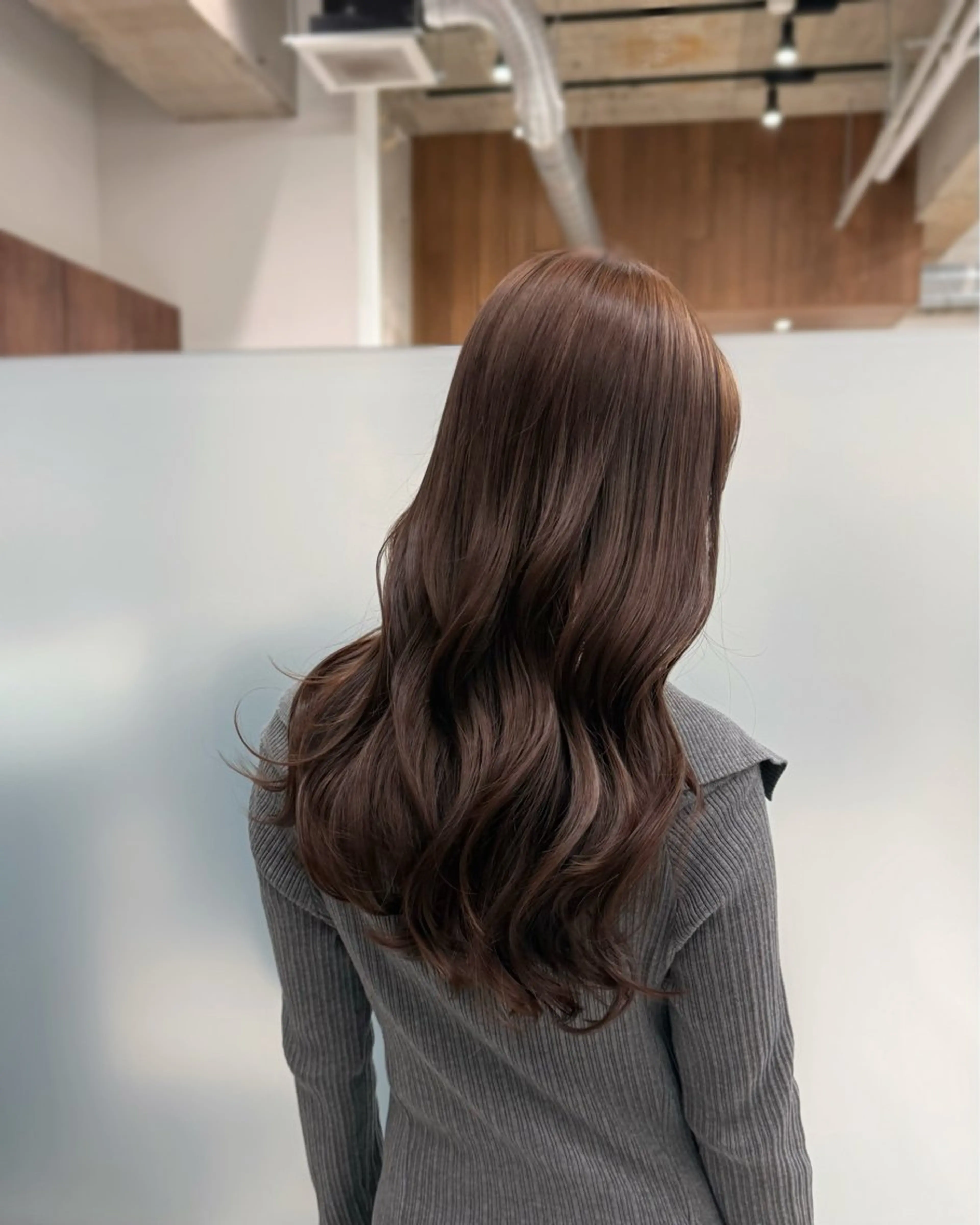 セミロング カラー カット ヘアカラー トリートメント 縮毛矯正+モテカラー 🎀✨MIHOのヘアスタイル