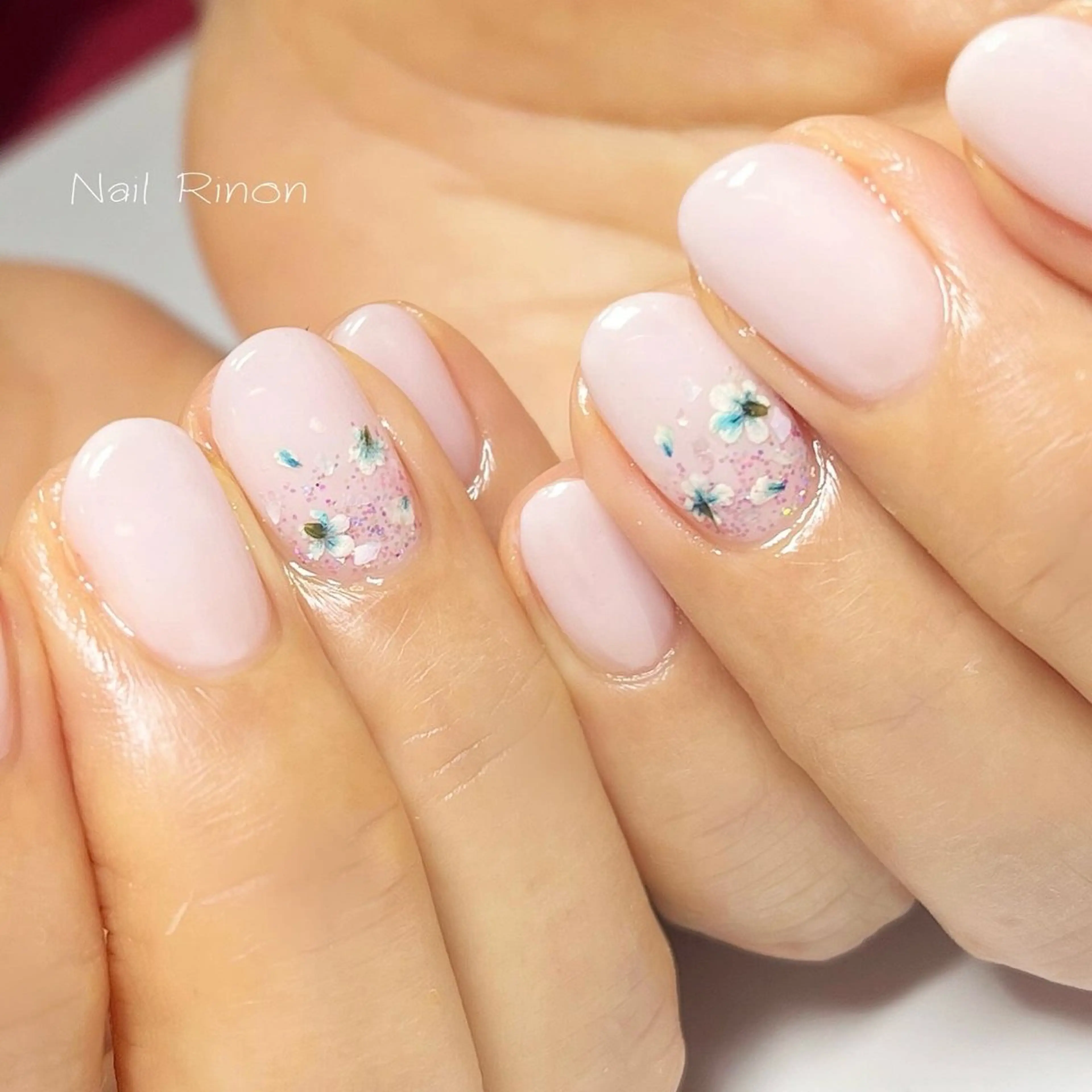 ネイル フラワーネイル ハンドネイル Nail Rinonのネイルデザイン