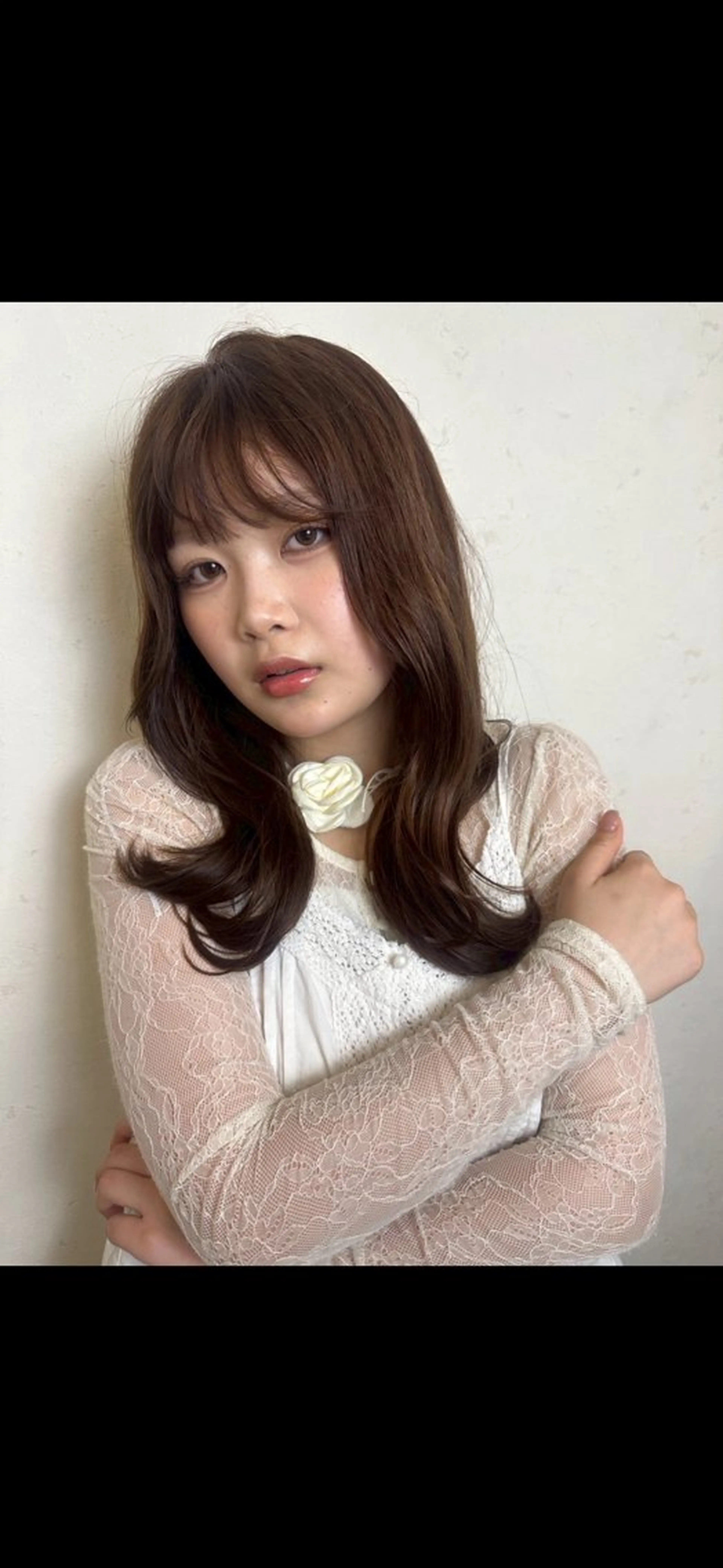 セミロング カラー ブリーチ ブリーチなしカラー ヘアカラー トリートメント 紀杏￤𝑵𝑶𝑨♡ /暖色/ブリーチのヘアスタイル