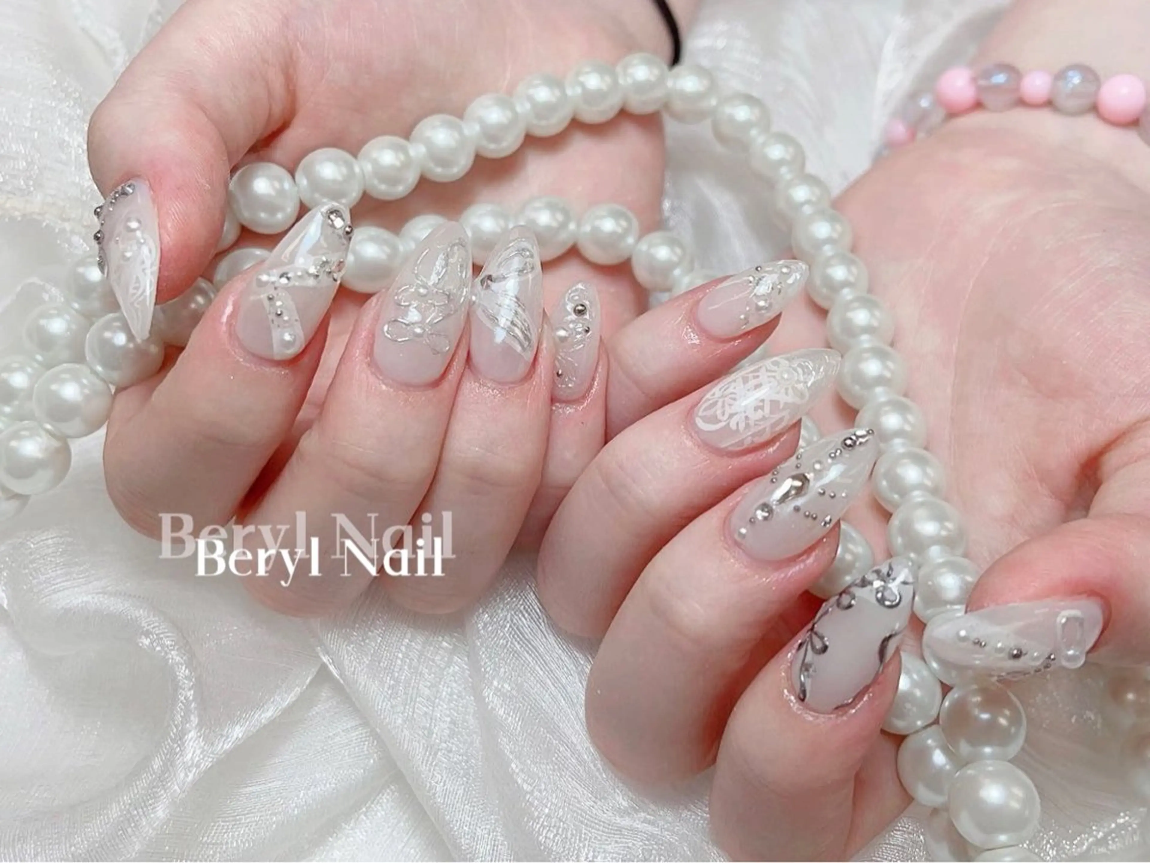 ロング ハンドネイル Beryl Nail所属・Beryl Nail 新大久保のネイルデザイン