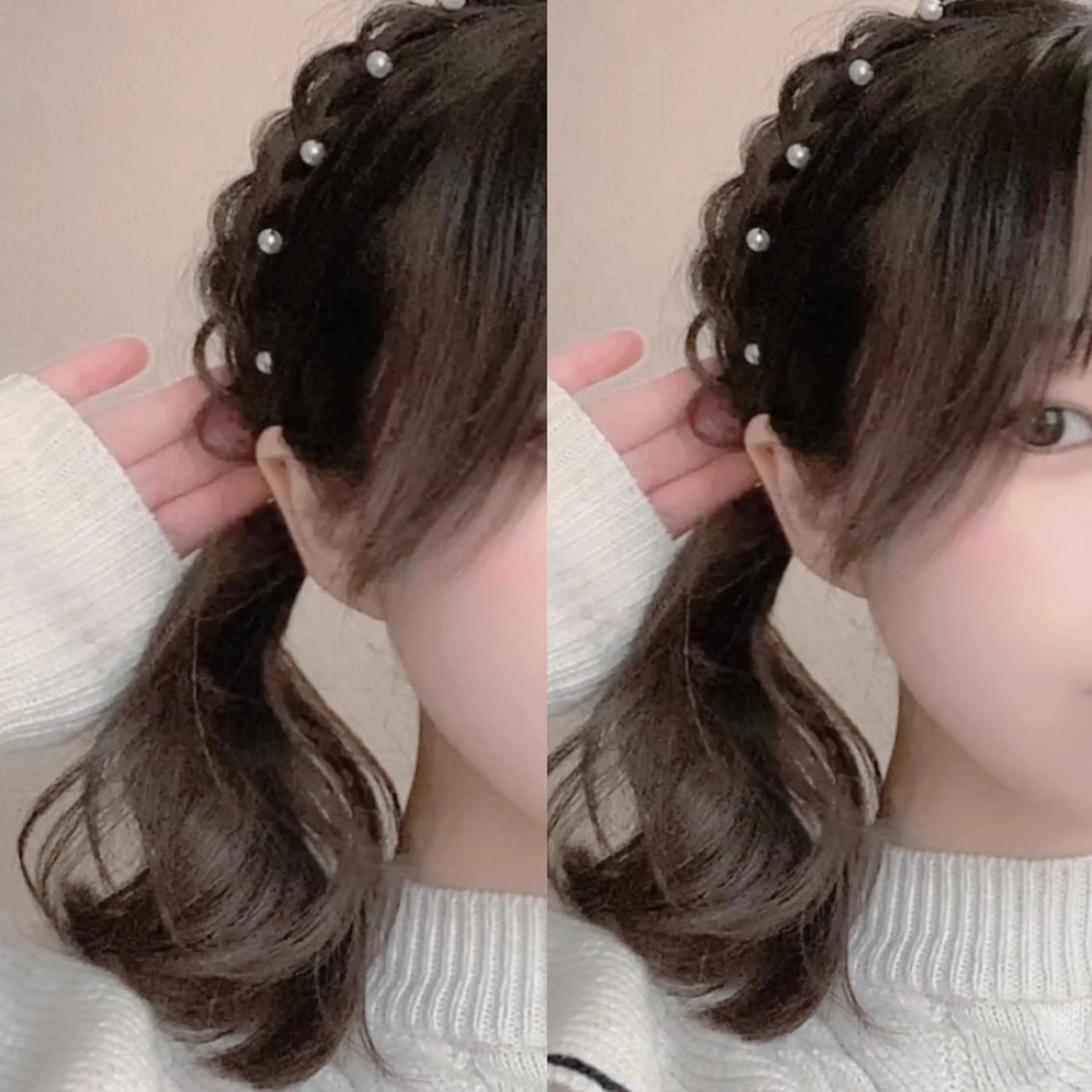 ミディアム ヘアアレンジ ツインテール 🎀ブリーチなし 透明感🎀yuhiのヘアスタイル