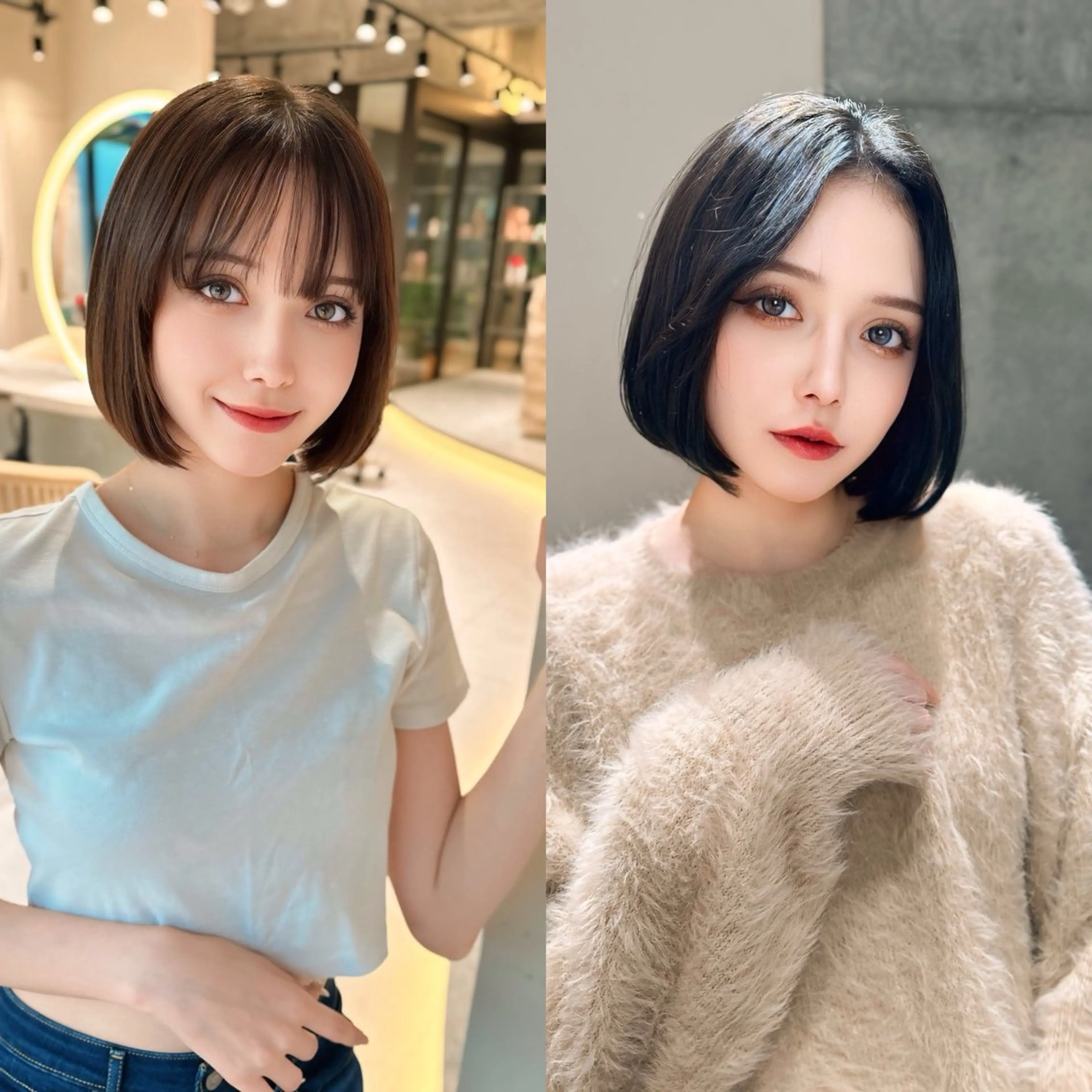 ミディアム カット ヘアカラー 縮毛矯正 トリートメント ✨髪質改善特化✨副 店長椎葉信乃介のヘアスタイル