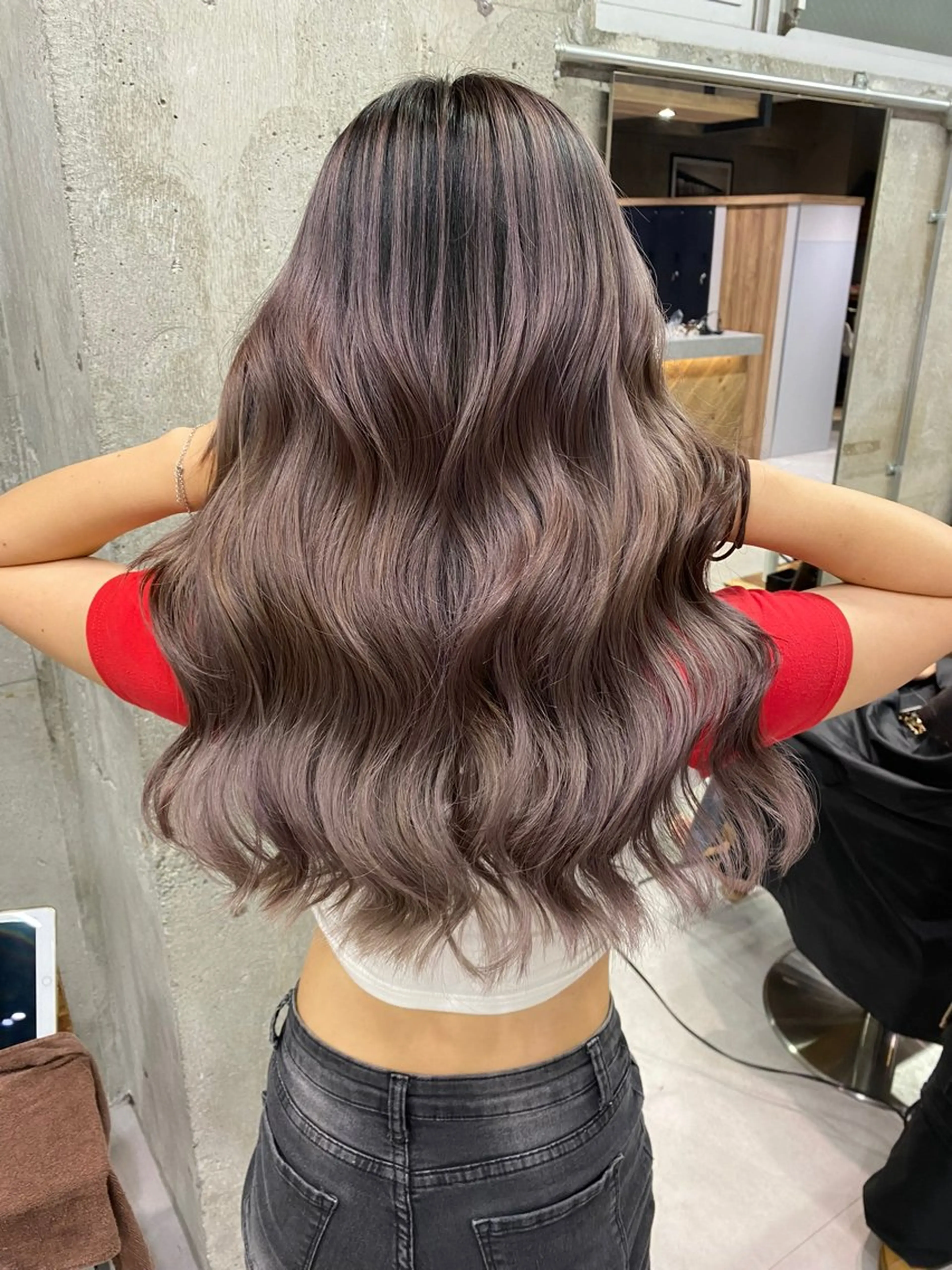 ロング 🦋MAHO🦋 デザインカラーのヘアスタイル