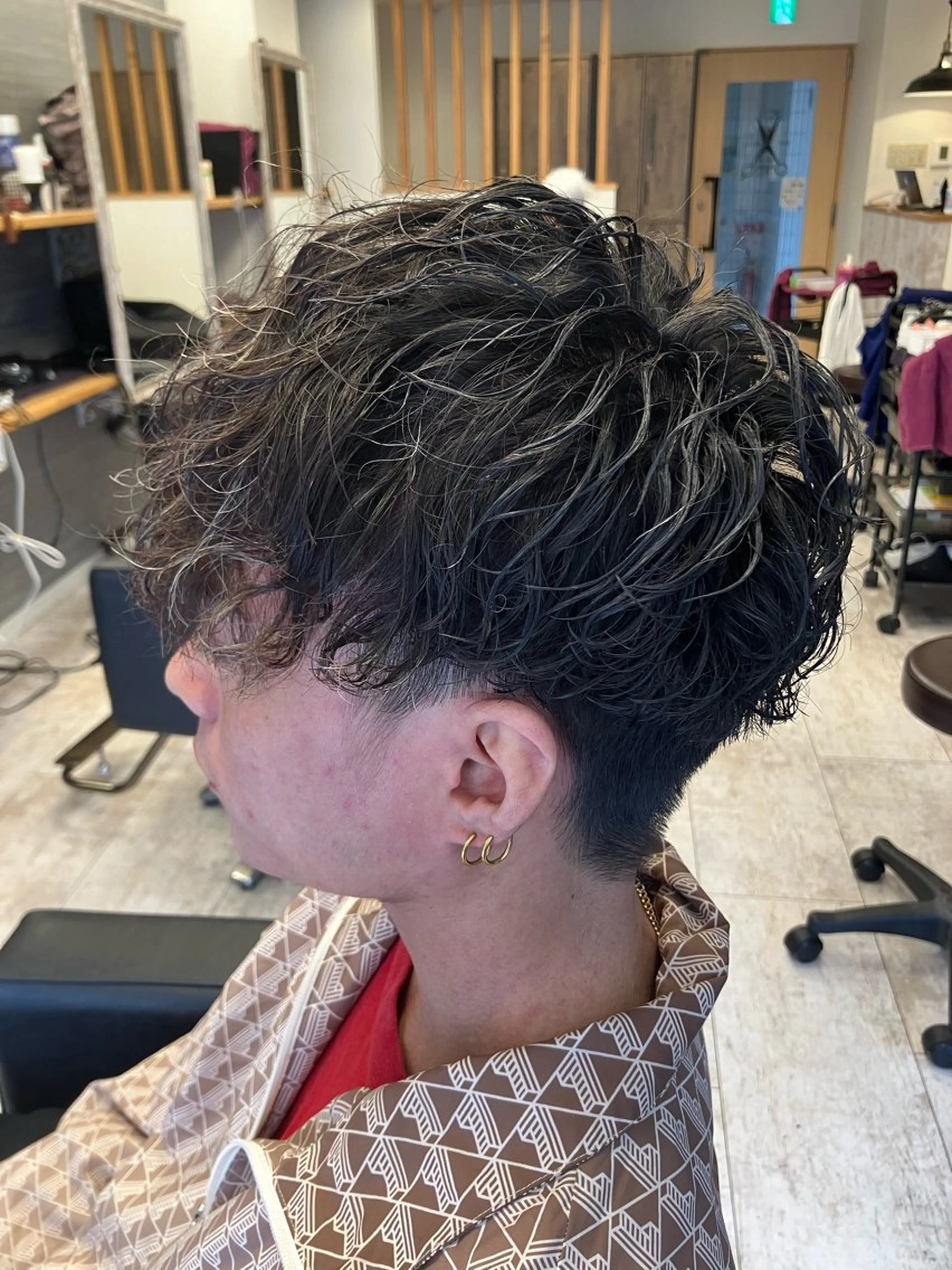 パーマ メンズ カット パーマ メンズ特化/パーマ/ フェードWATARUのヘアスタイル