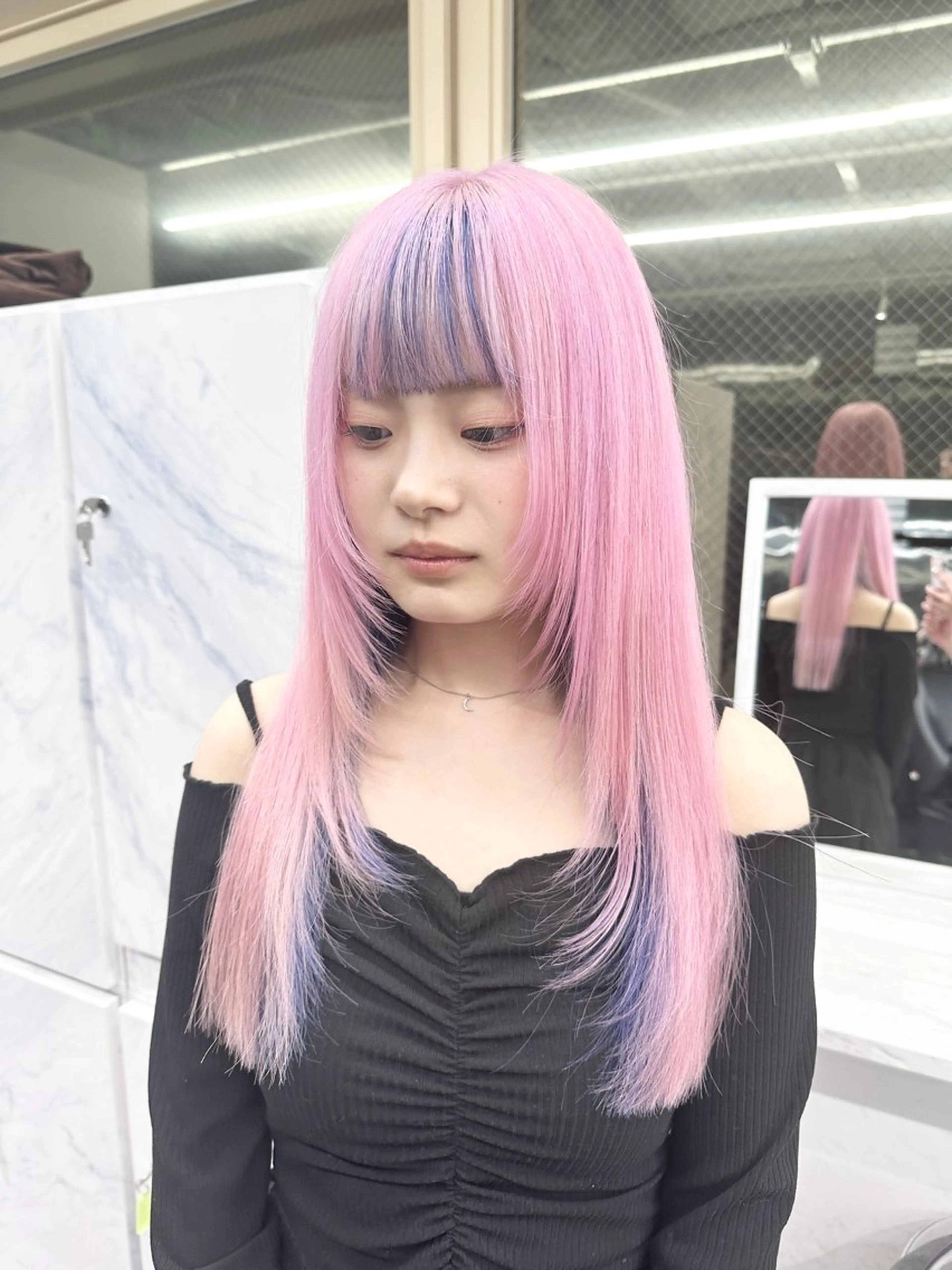 セミロング カラー ベージュカラー ブリーチ 抜きっぱなしブロンド ブロンド デザインカラー ヘアカラー トリートメント ❄️💛エクステ ブリーチ❄️yukiのヘアスタイル