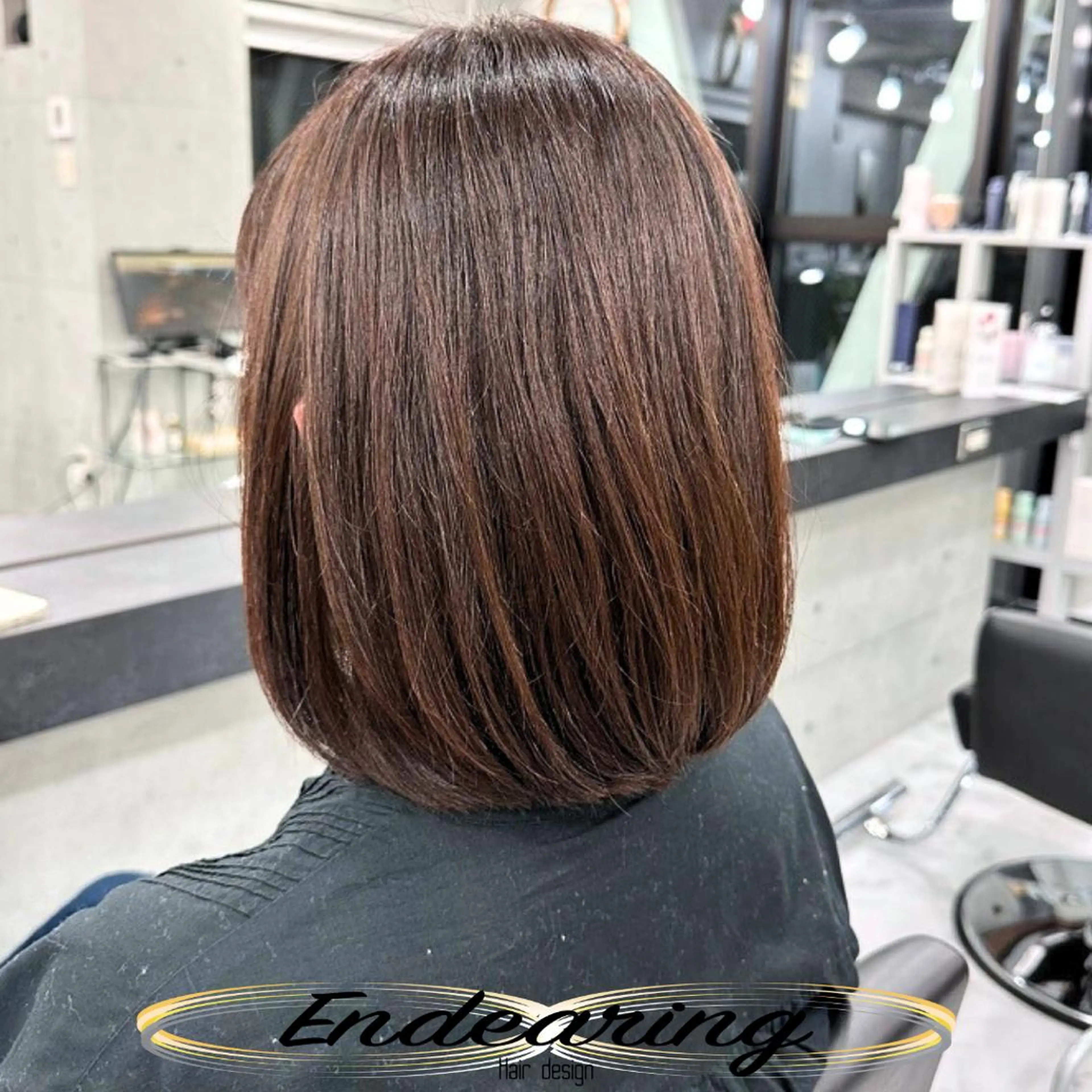 カラー ブラウンカラー 透明感カラー ボブ カット ヘアカラー Endearing 銀座/YOKOのヘアスタイル