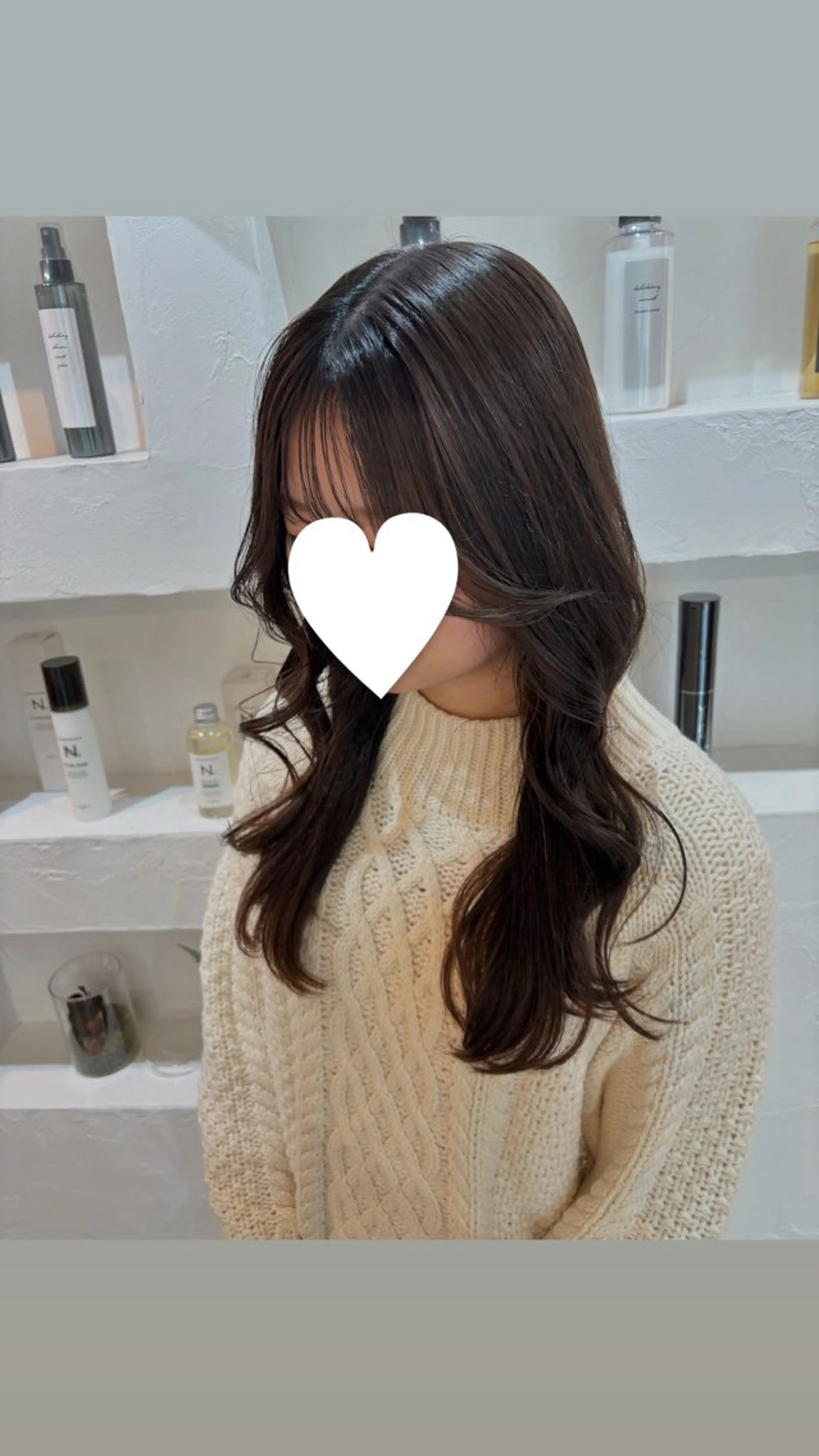 ロング 韓国風ヘア 顔周りの似合わせ特化 井手麻梨栄のヘアスタイル