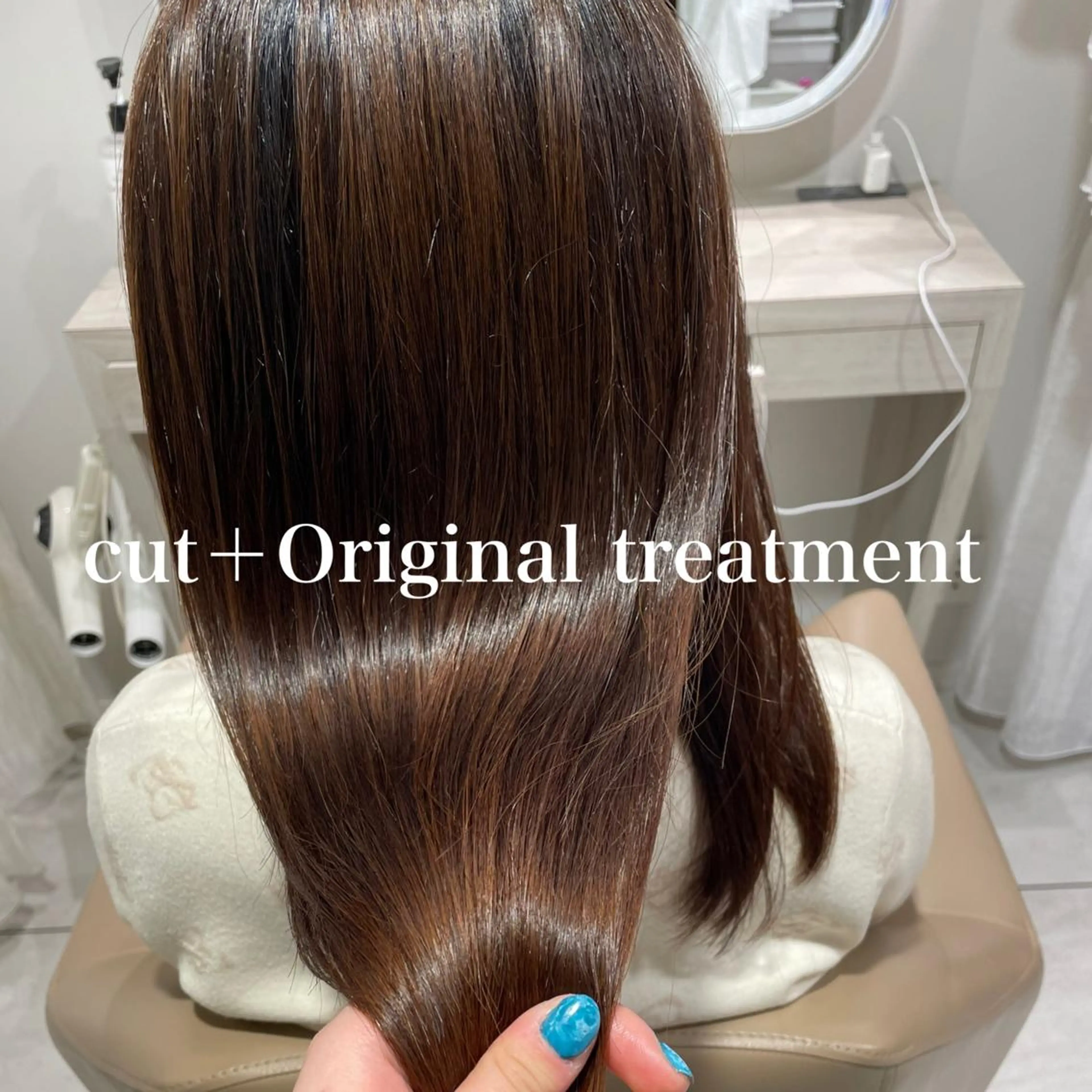 セミロング 髪質改善クロスパーマ モリオカ モエ💫のその他イメージ