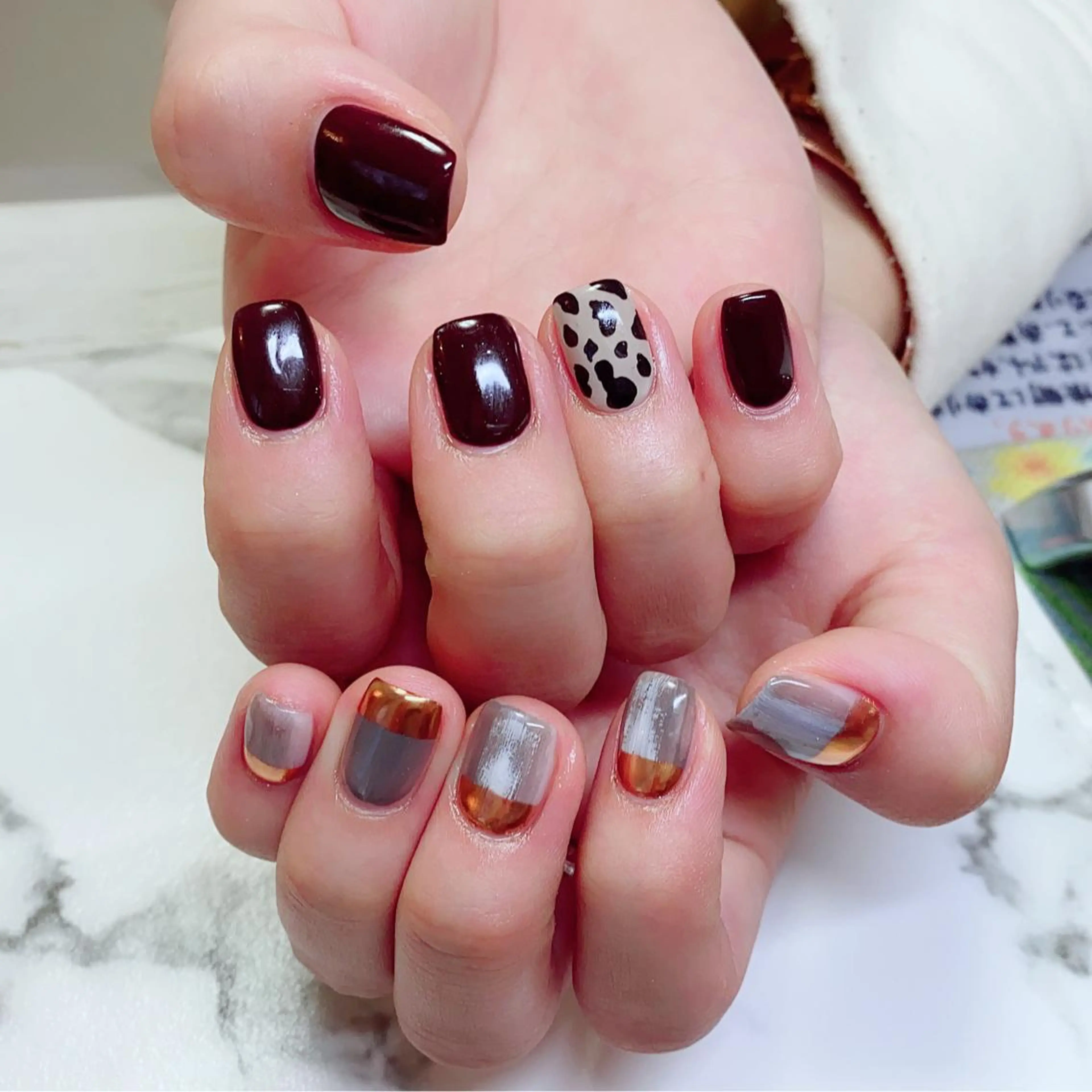 カラー ネイル Q Free nailsのネイルデザイン
