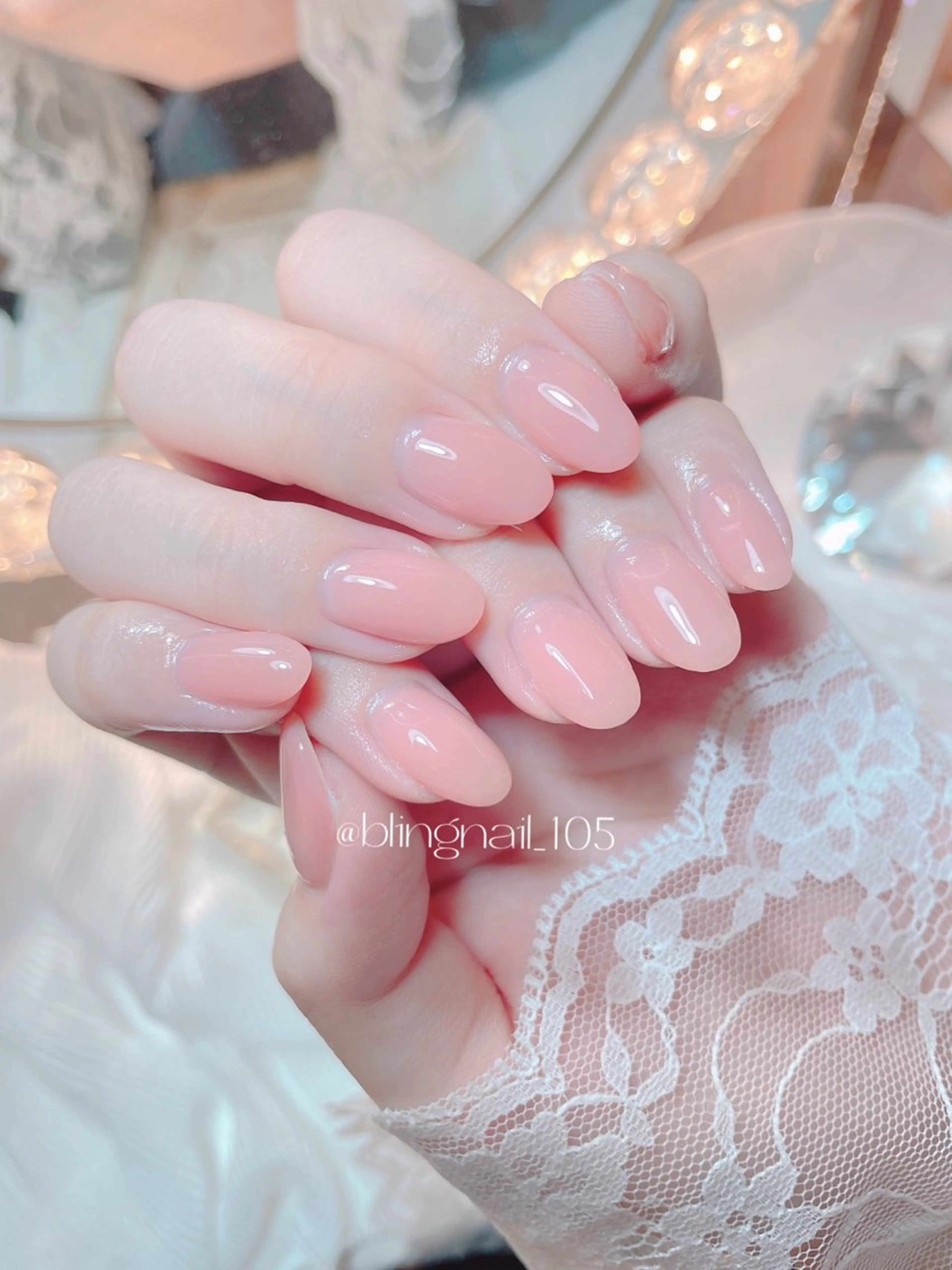 ネイル 23時まで❤︎韓国、 ワンホンネイルのネイルデザイン