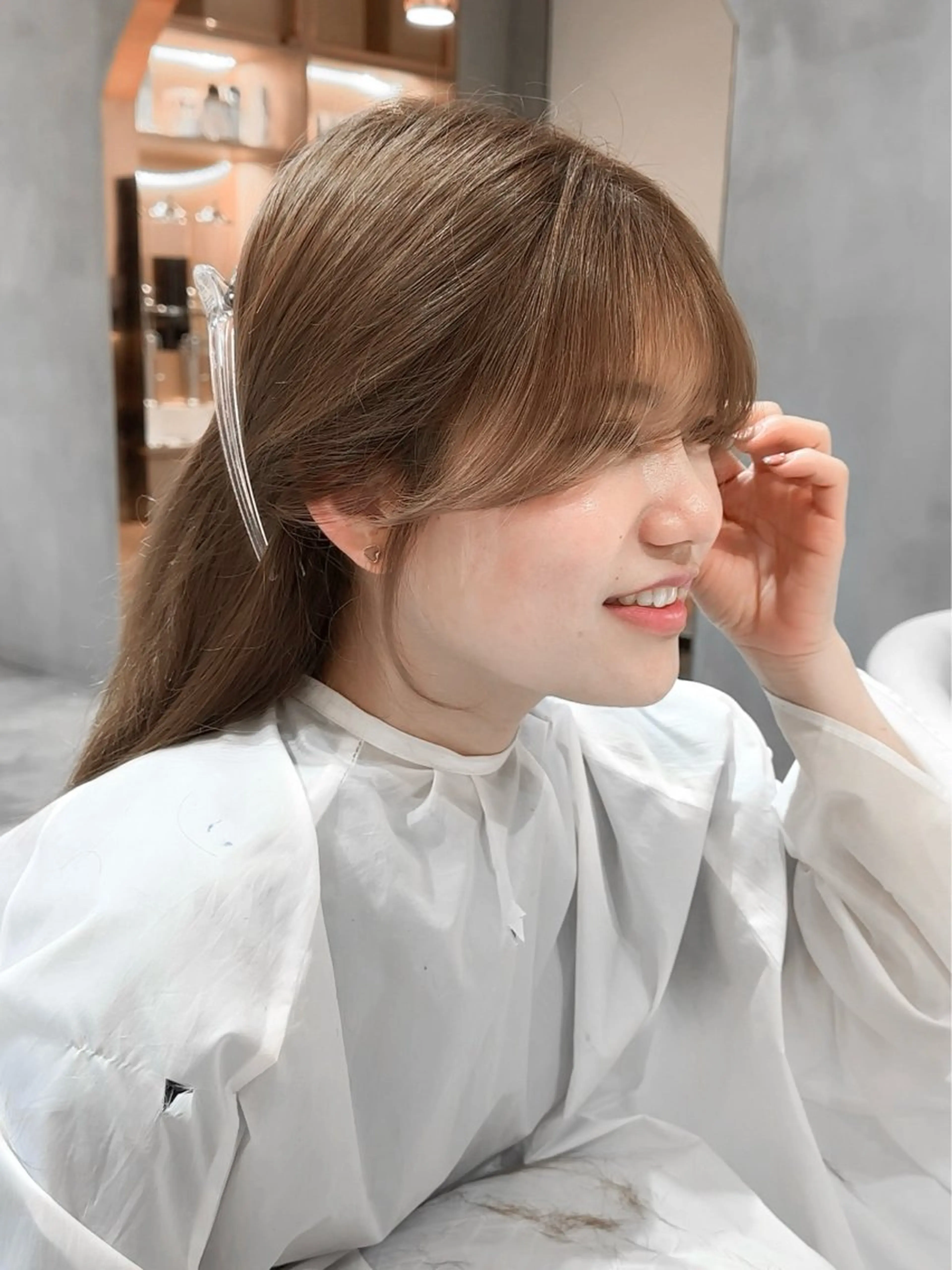 ミディアム 縮毛矯正/韓国ヘア /レイヤー🎀ミズキのヘアスタイル