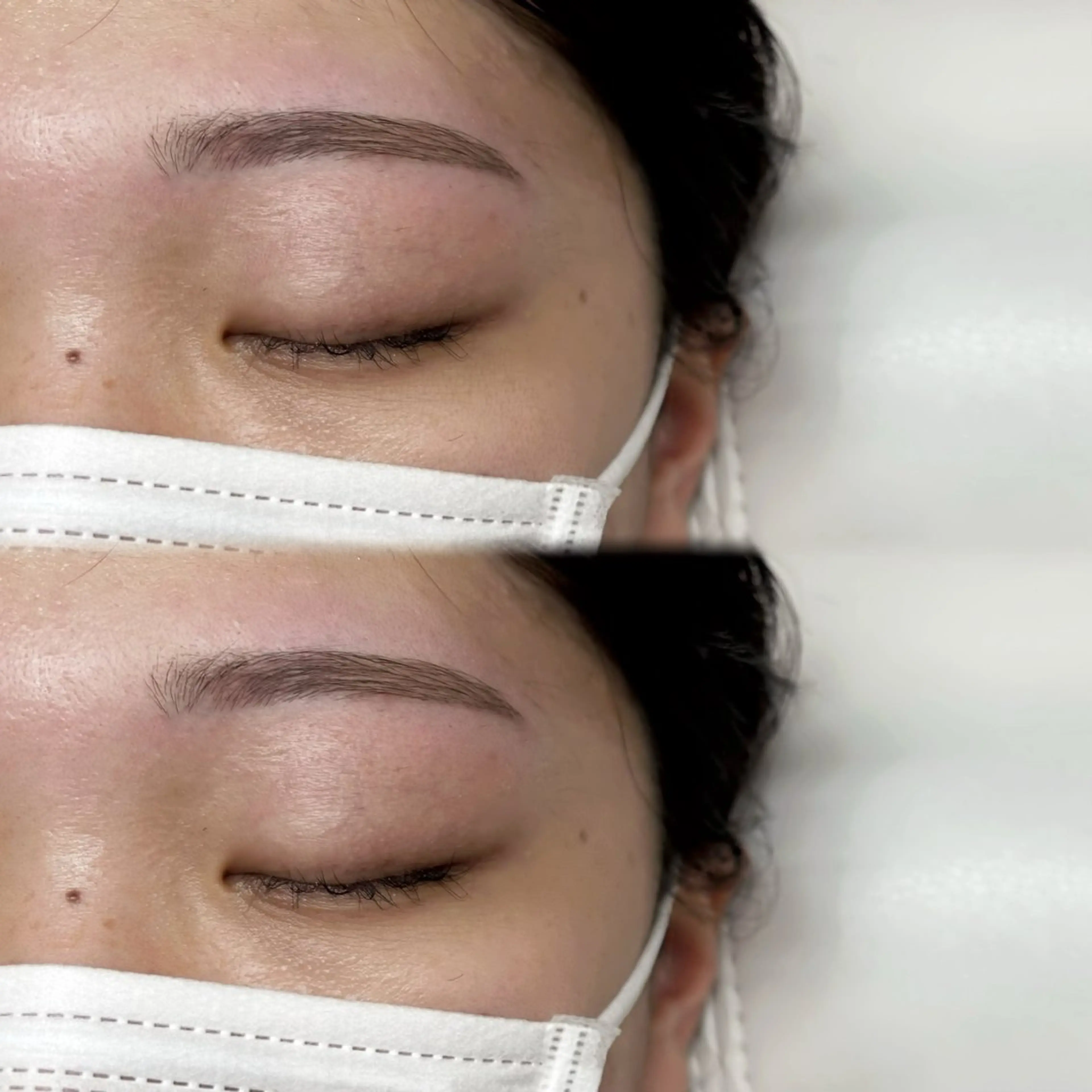 美眉毛アイブロウデザインWAX＋間引き（毛量調整）＋眉毛メイク仕上げの写真