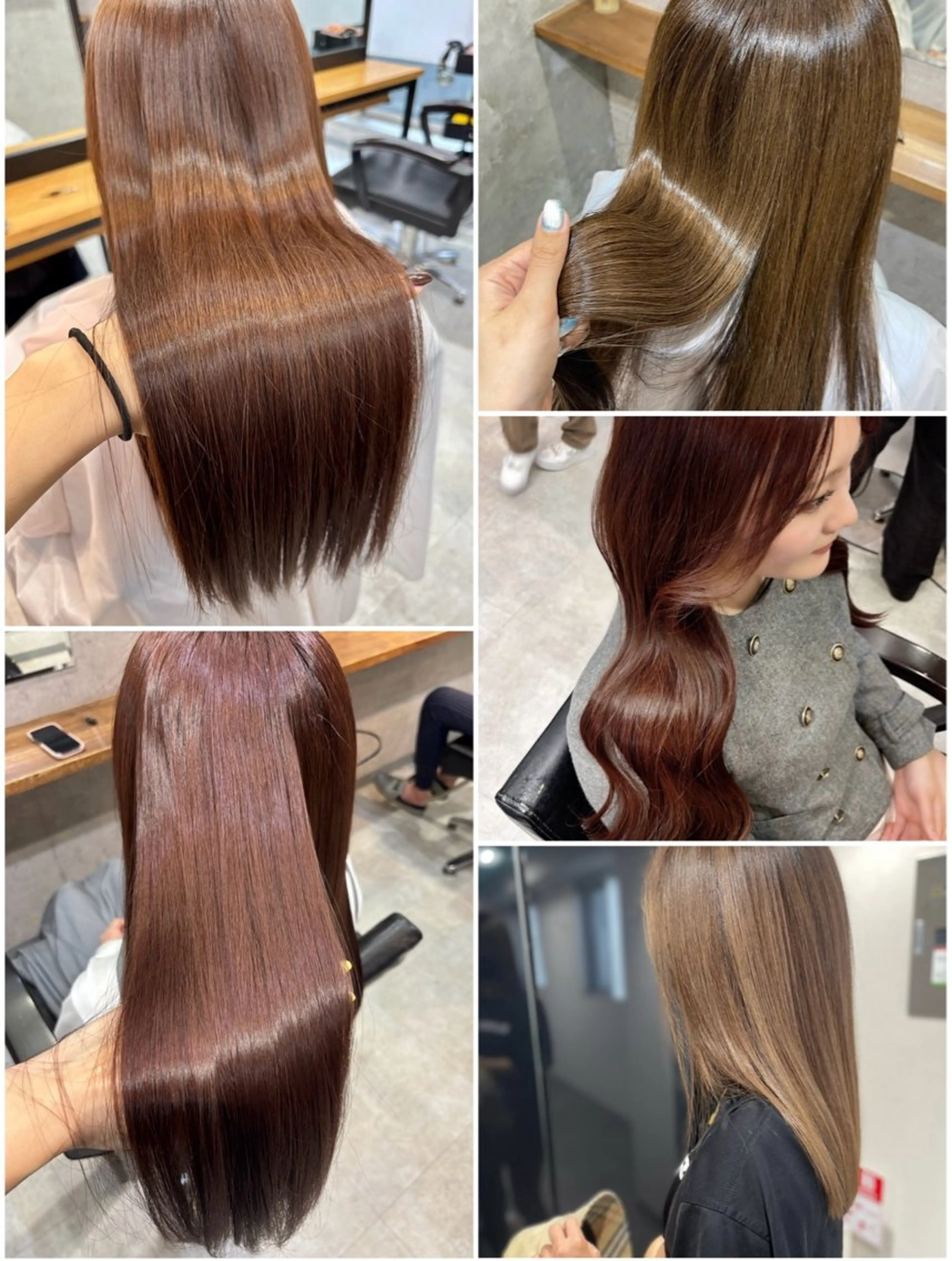 ロング カラー ブリーチ ケアカラー ブリーチなしカラー 髪質改善 トリートメント カット ヘアカラー トリートメント 松井那津子 /ハイライトブリーチのヘアスタイル