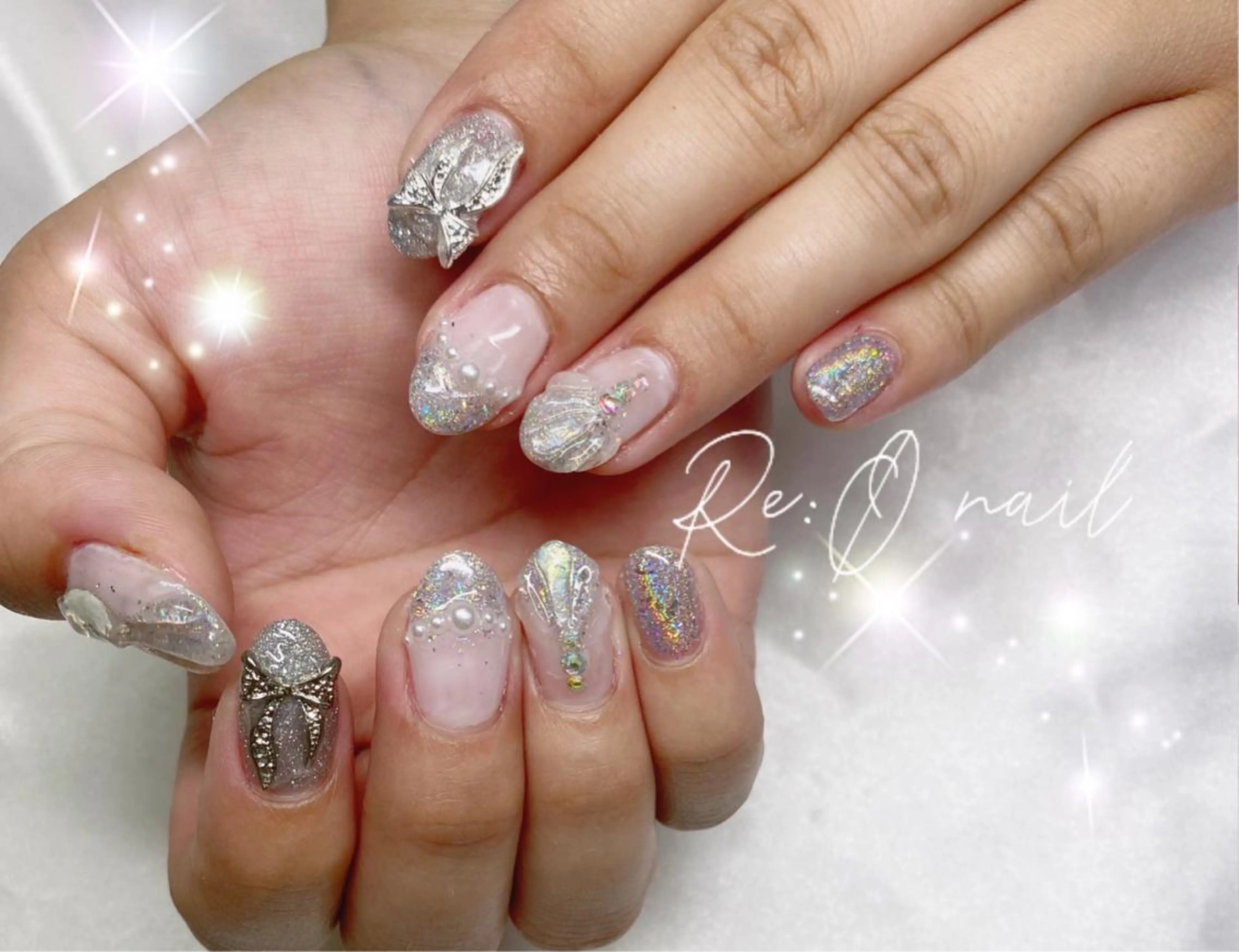 ネイル ハンドネイル Re:Ø nail 🩵TSUJIのネイルデザイン