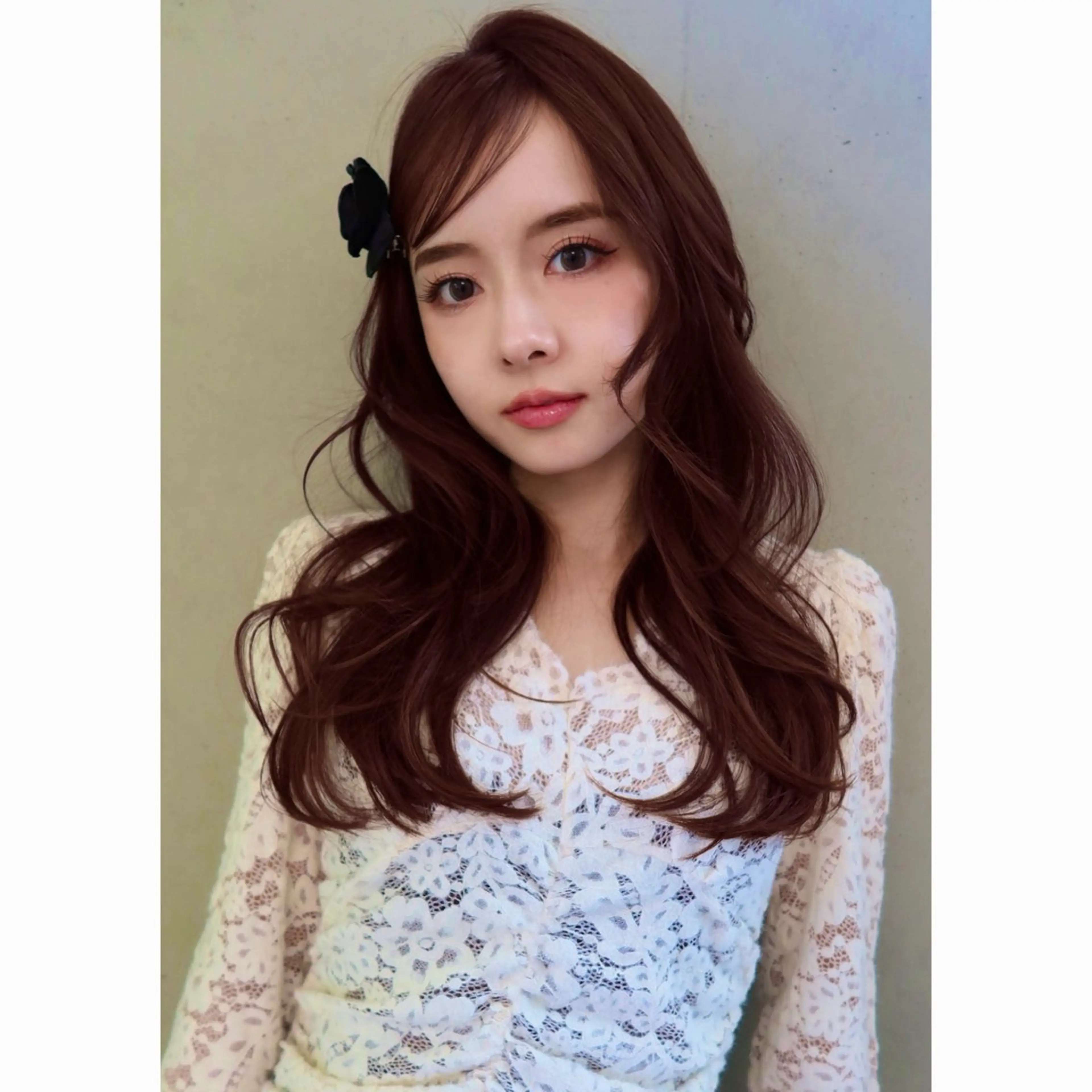 ロング カラー ブリーチ ダブルカラー ブリーチなしカラー 表参道/レイヤー/暖 色/Ｗカラー/小春のヘアスタイル